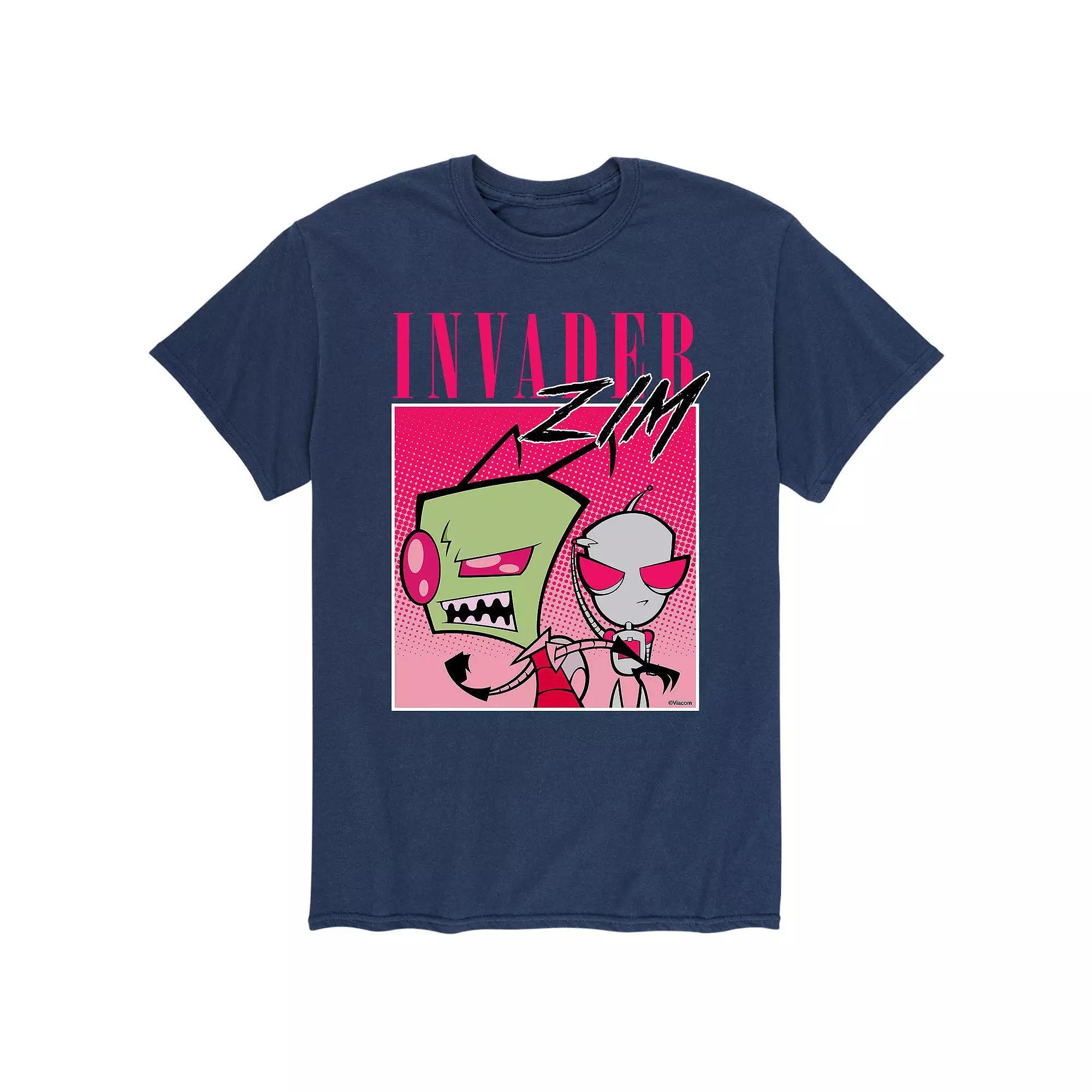 Men's Invader Zim Pink Box Tee, Size: XL, Blue Product Image