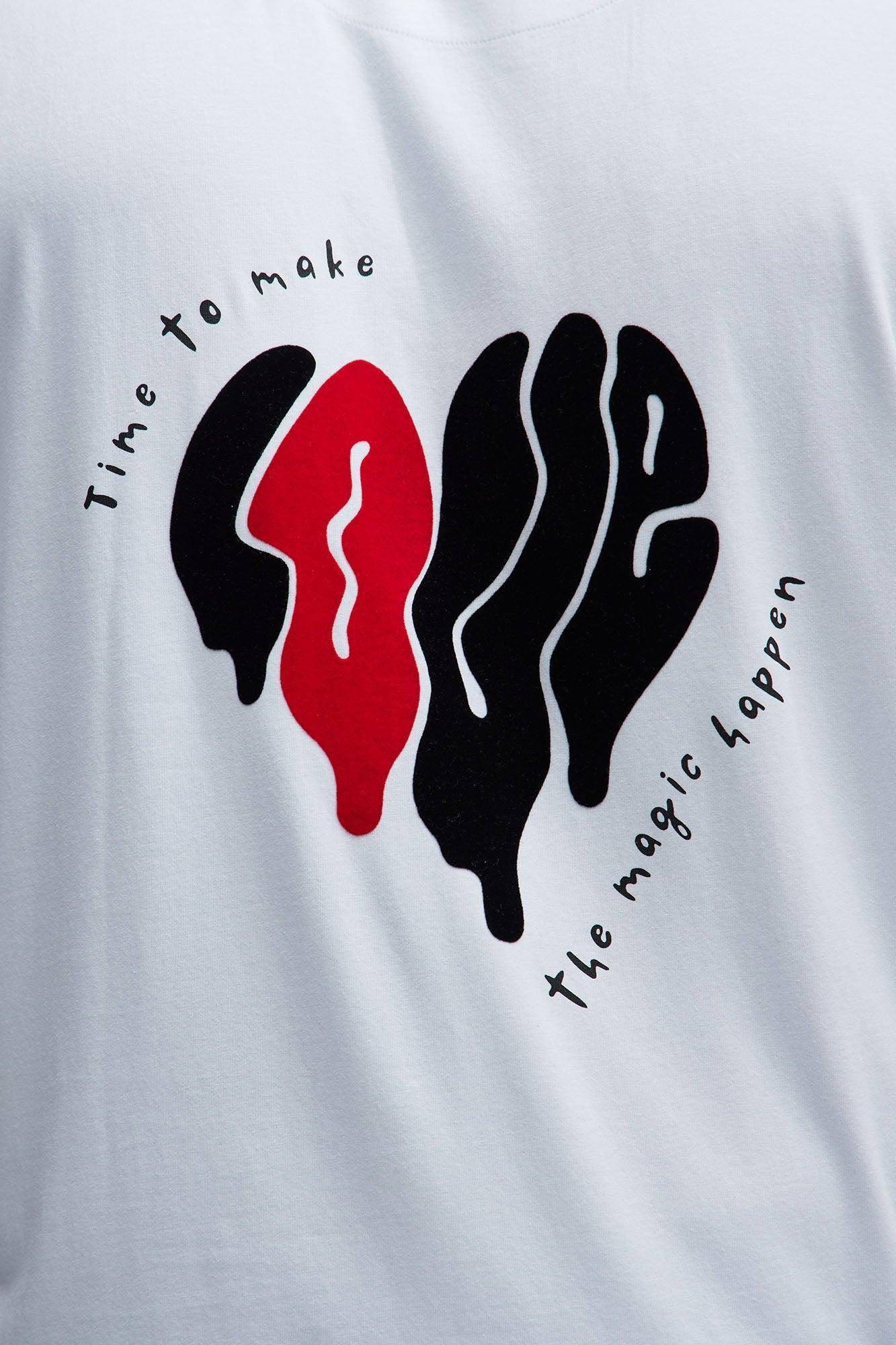 Love Is The Way Short Sleeve Tee - White Product Image