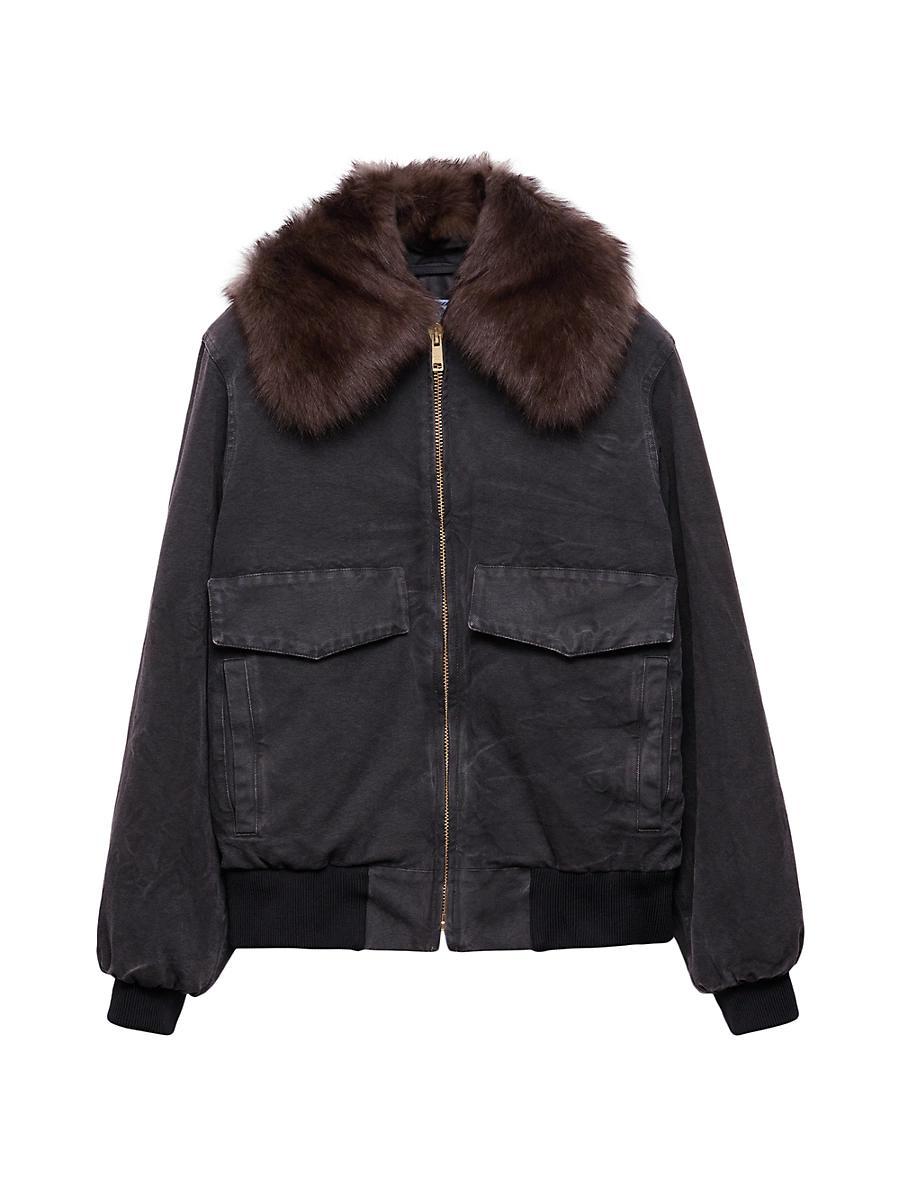 Womens Canvas Blouson Jacket Product Image