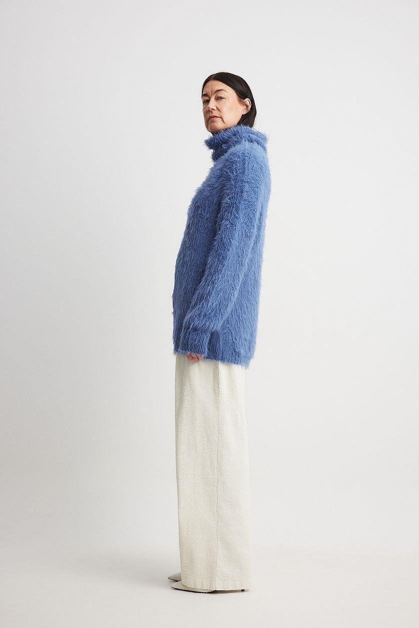 Oversized Turtleneck Knitted Sweater Product Image