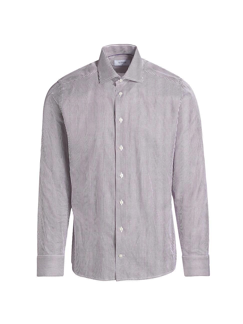 Mens Contemporary-Fit Striped Shirt Product Image