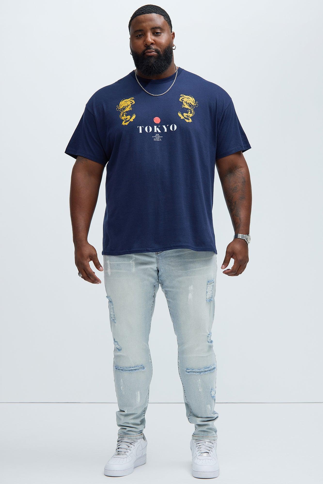 Tokyo Short Sleeve Tee - Navy Product Image