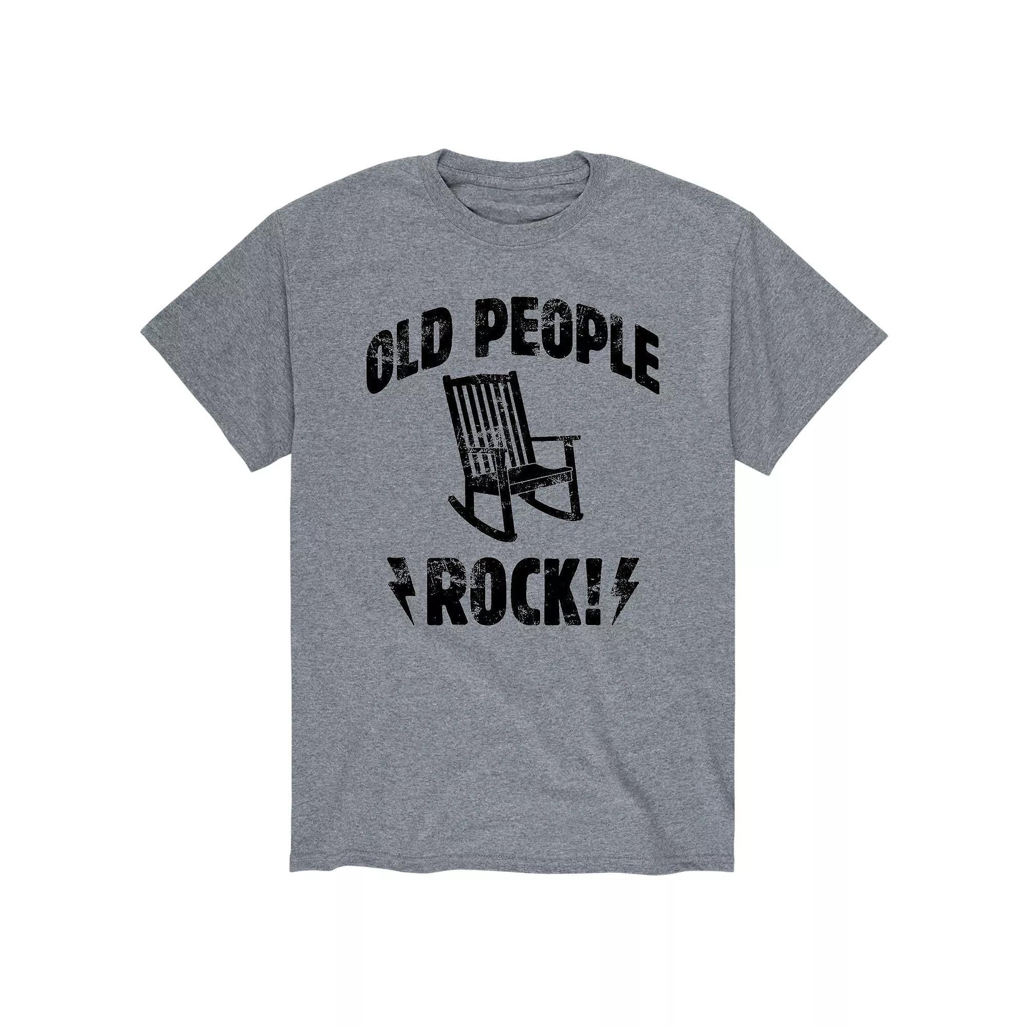 Men's Old People Rock Tee,  Product Image
