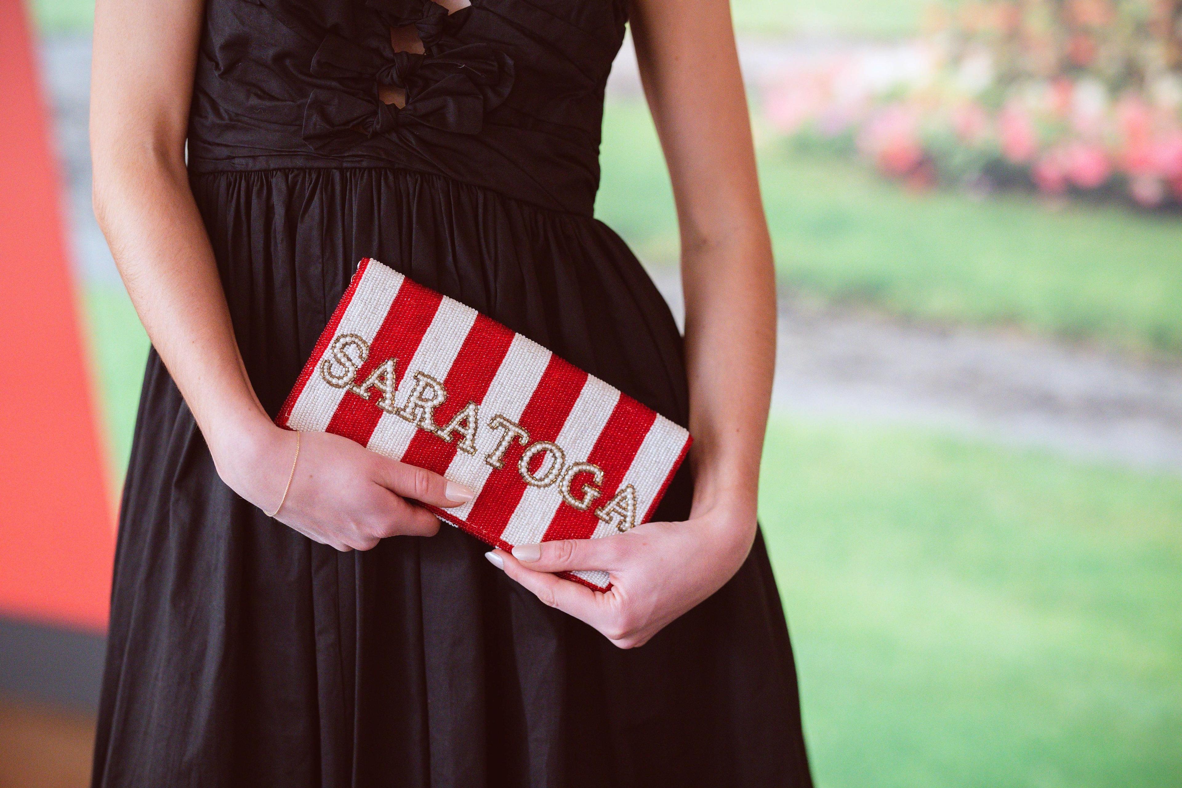 Saratoga Stripes Clutch Product Image