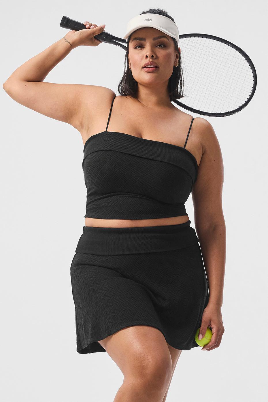 Doubles Only Bra Tank - Black Product Image