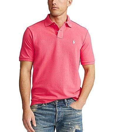 Polo Ralph Lauren Classic Fit Solid Cotton Mesh Polo Shirt Product Image