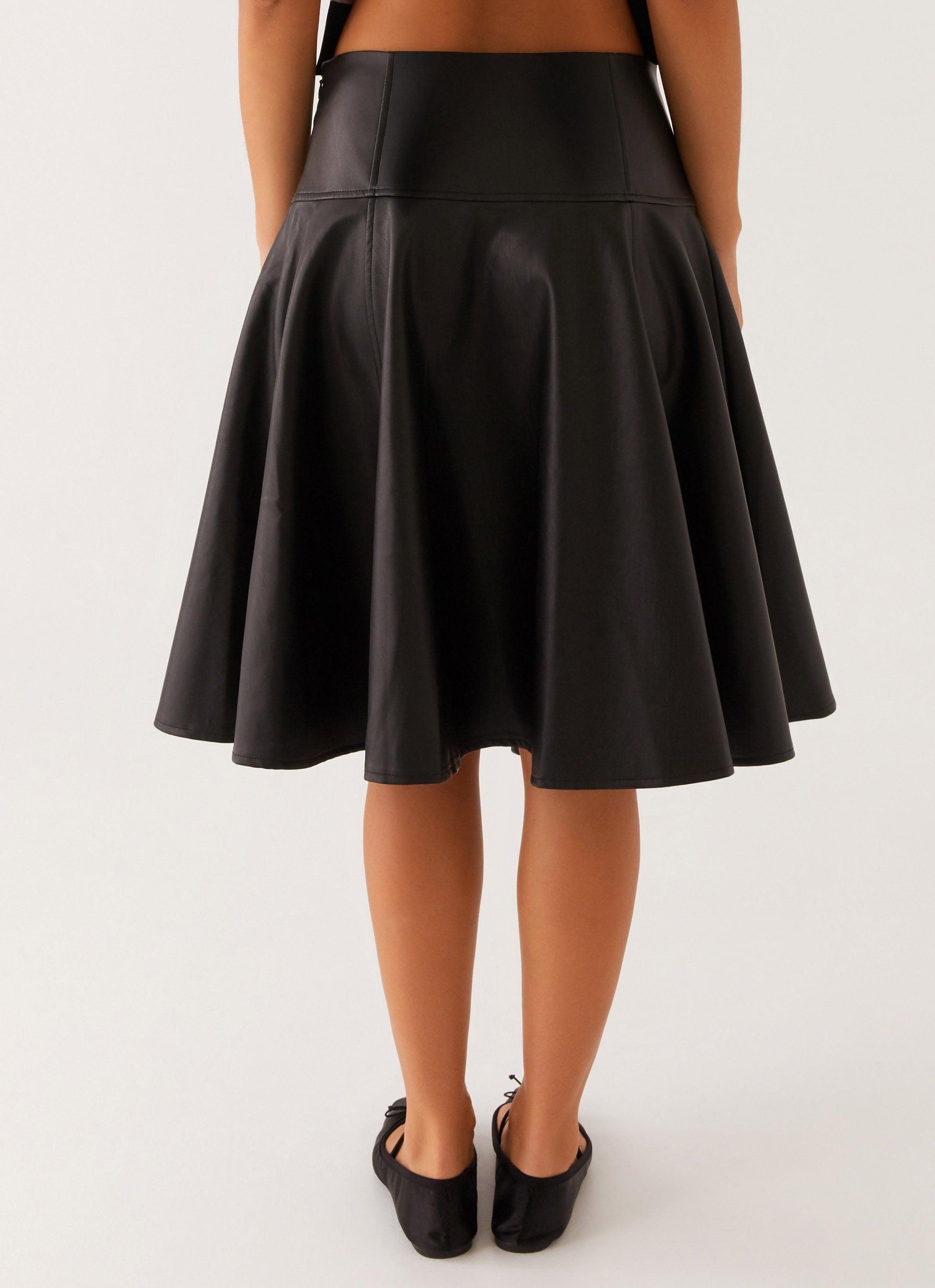 Tyler Midi Skirt - Black Product Image