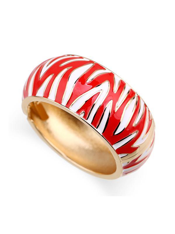 Geometric Zebra-Stripe Bracelet Accessories Product Image