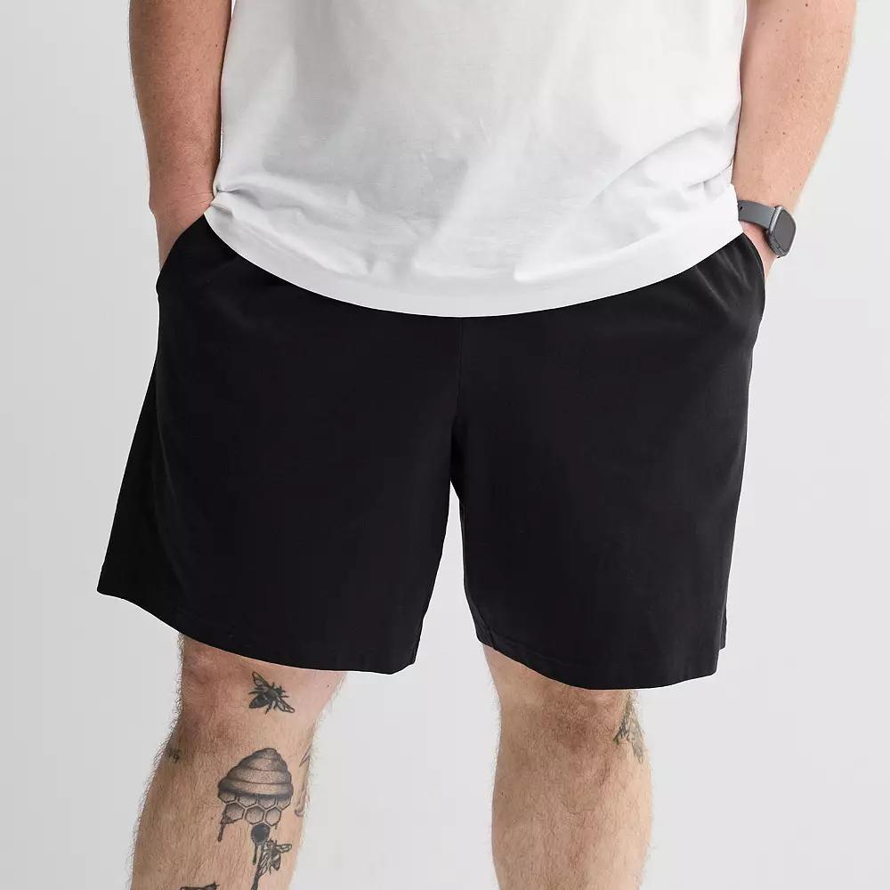 Big & Tall Tek Gear® Essential Gear Jersey Shorts, Men's, Size: 3XL Tall, Mineral Black Product Image