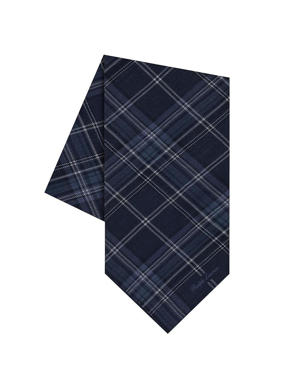 Mens Plaid Cashmere-Silk Neckerchief Product Image