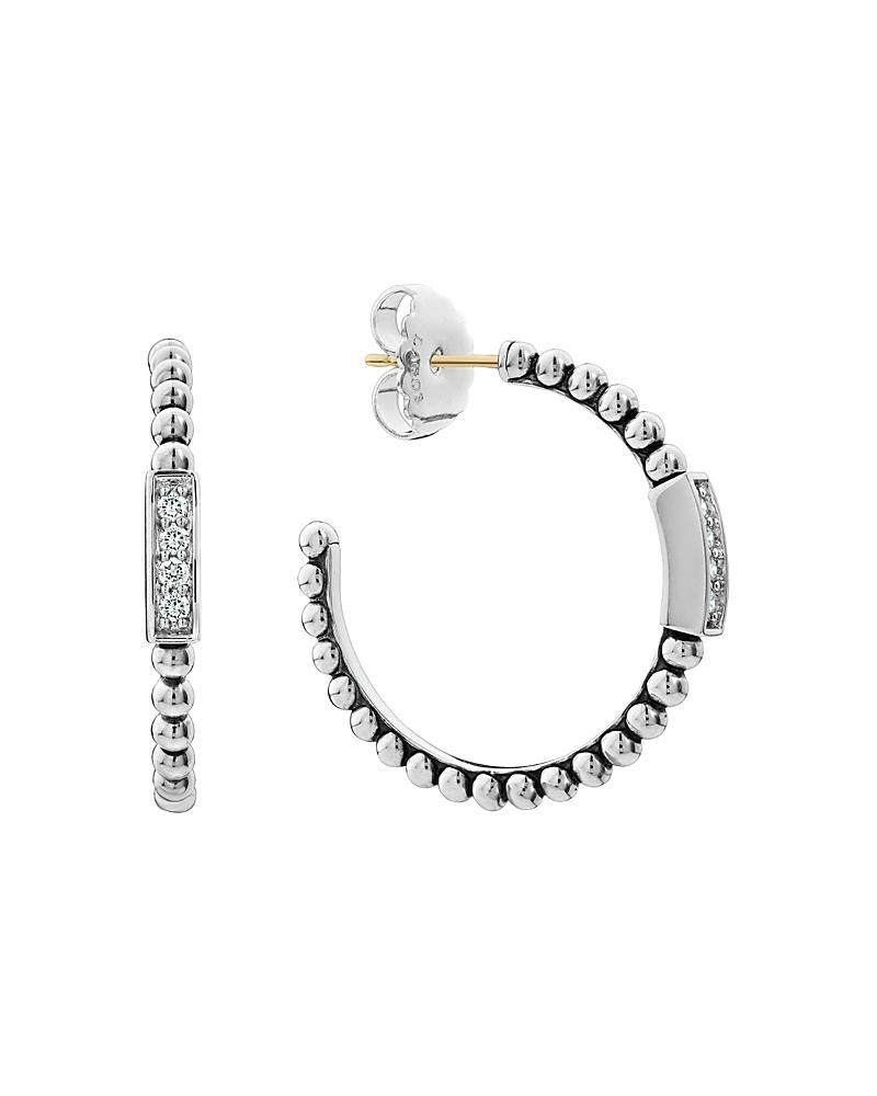 Caviar Spark Diamond Hoop Earrings Product Image