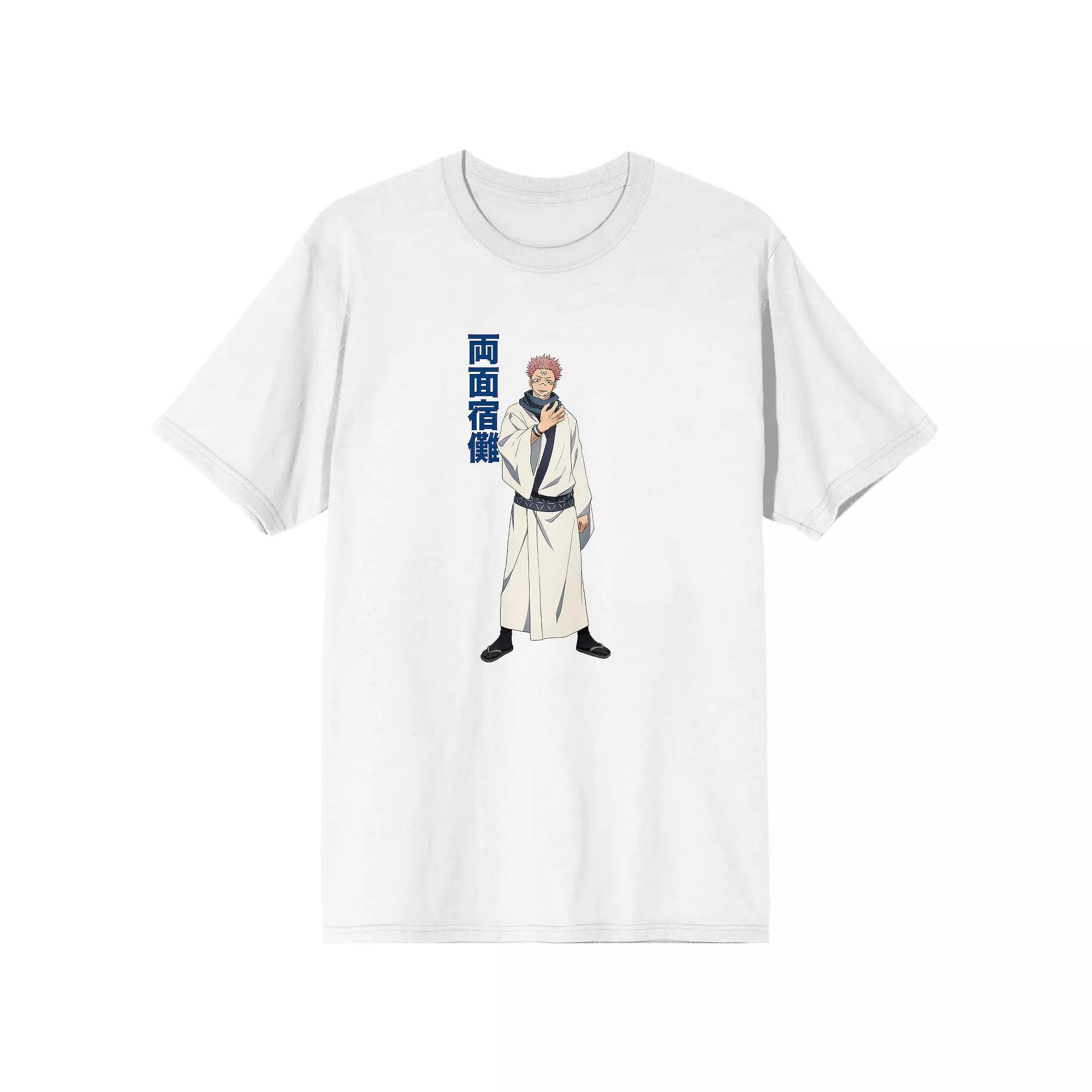 Men's Jujutsu Kaisen Anime Tee, Size: XL, White Product Image