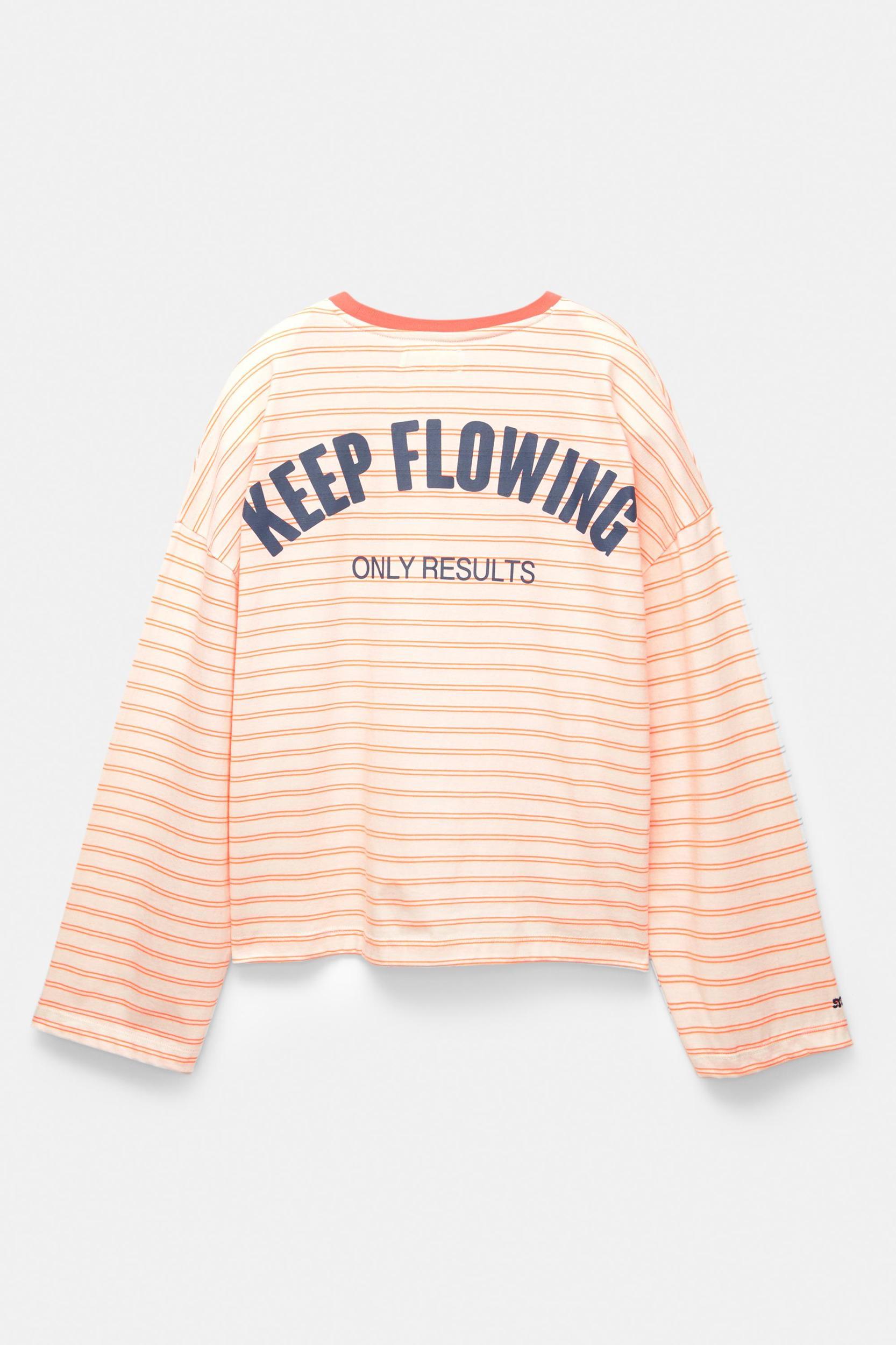 Long-sleeve striped T-shirt Product Image