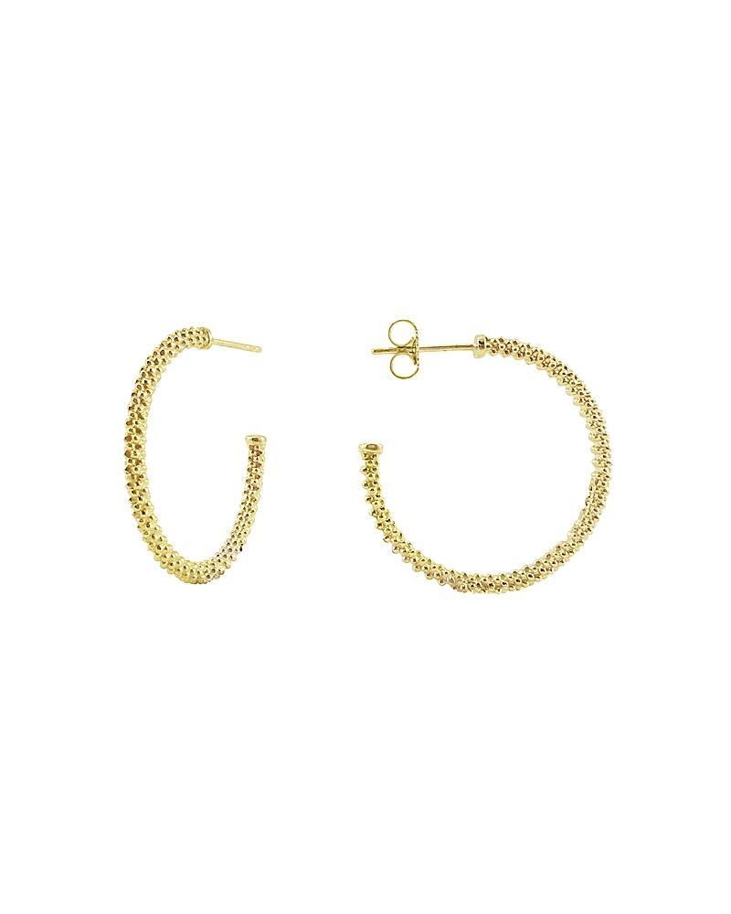 LAGOS 25mm 18k Gold Caviar Hoop Earrings Product Image