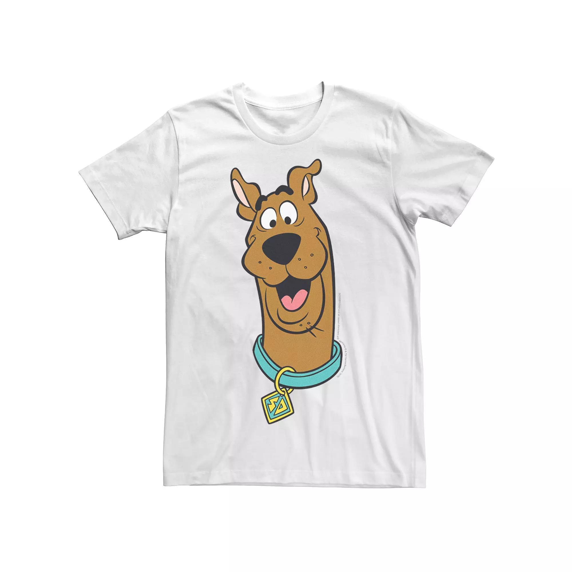 Men's Scooby Doo Big Face Graphic Tee, Size: Large, White Product Image