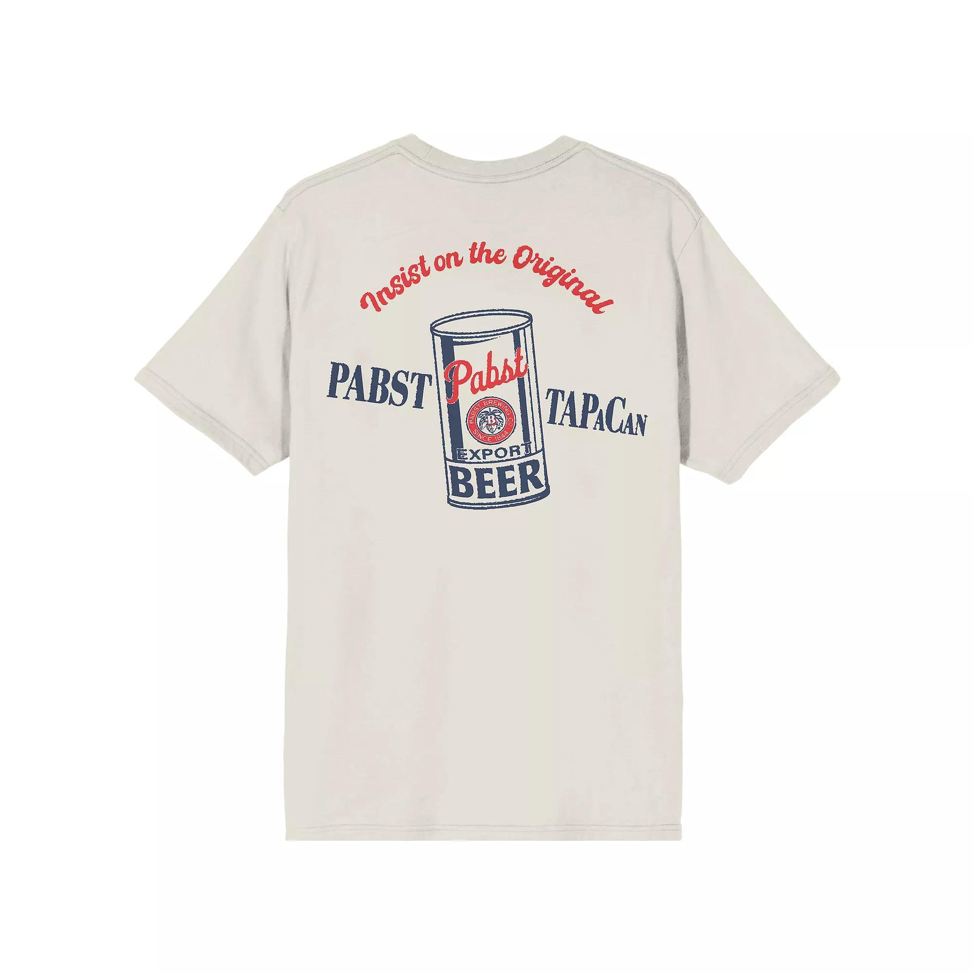 Men's Pabst Blue Ribbon Insist On The Original Graphic Tee, Size: XXL, Off White Product Image