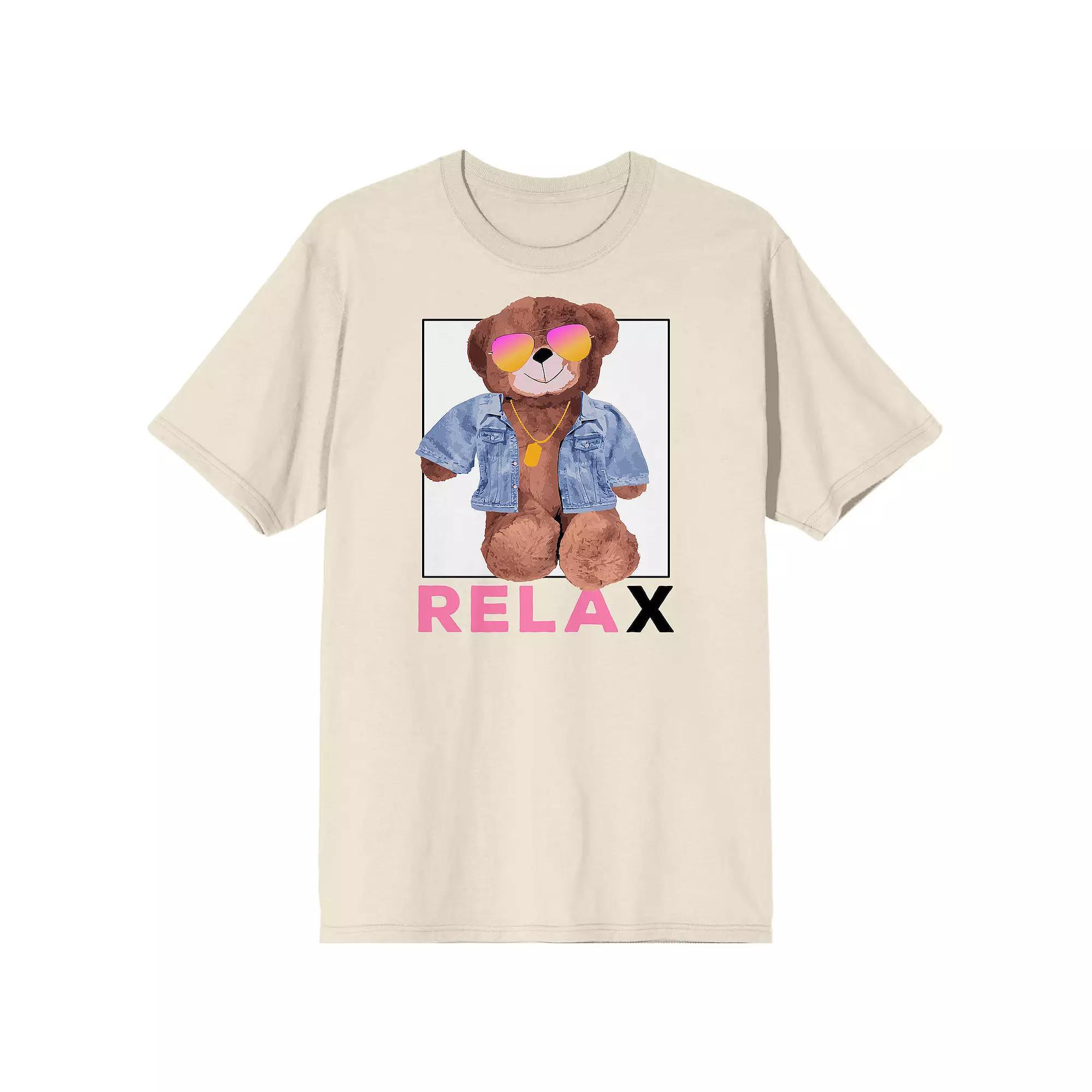 Men's Teddy Drip Relax Chill Graphic Tee, Size: XXL, Off White Product Image