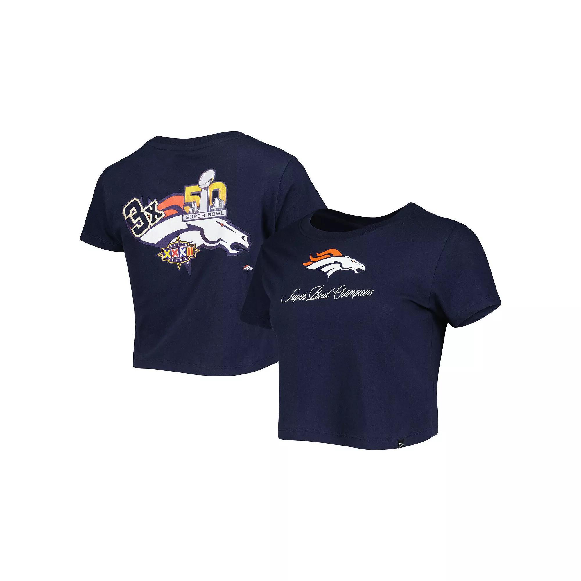 Women's New Era Navy Denver Broncos Historic Champs T-Shirt,  Product Image