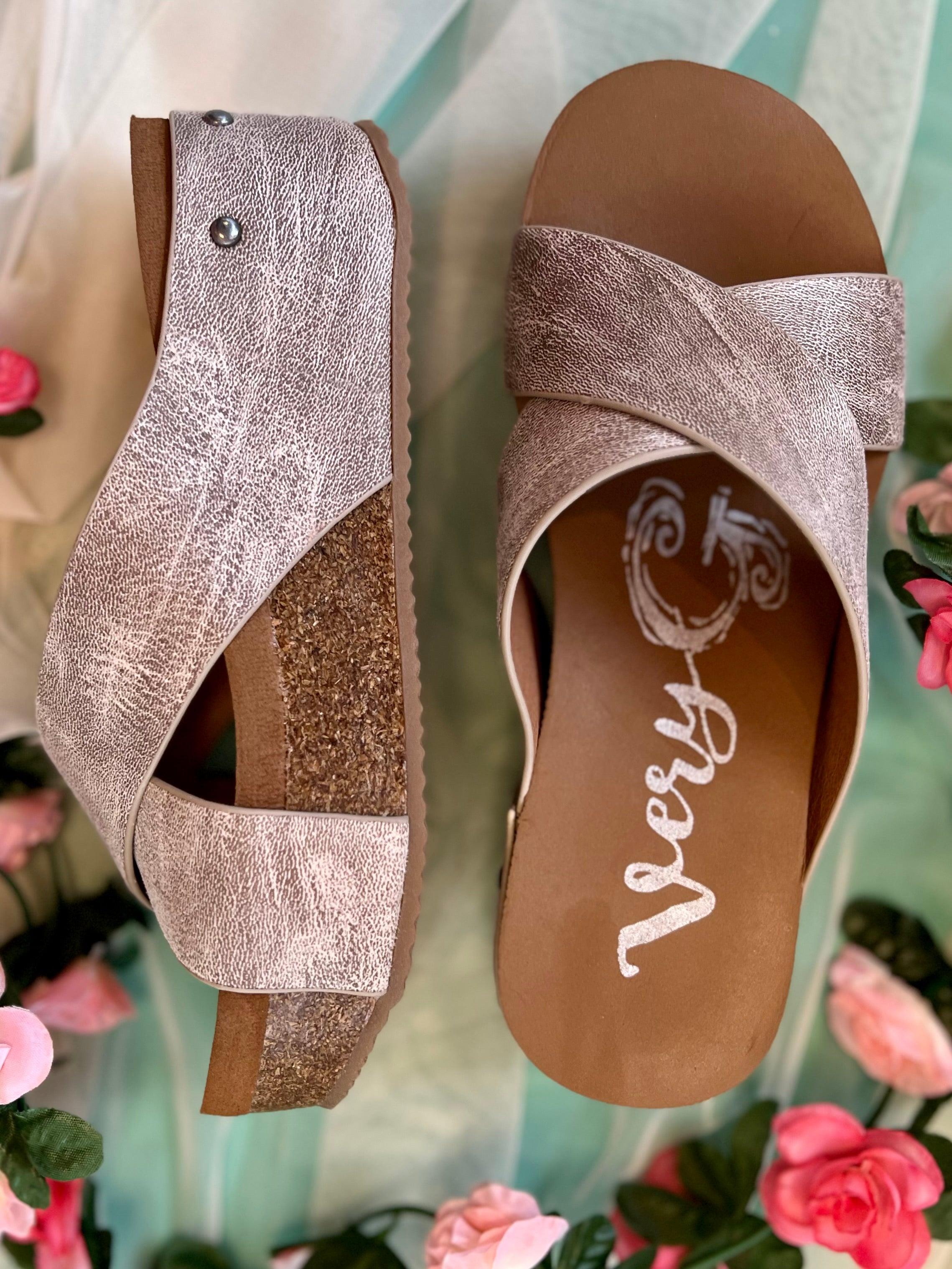 Crossed Paths Sandals - TAUPE* Product Image