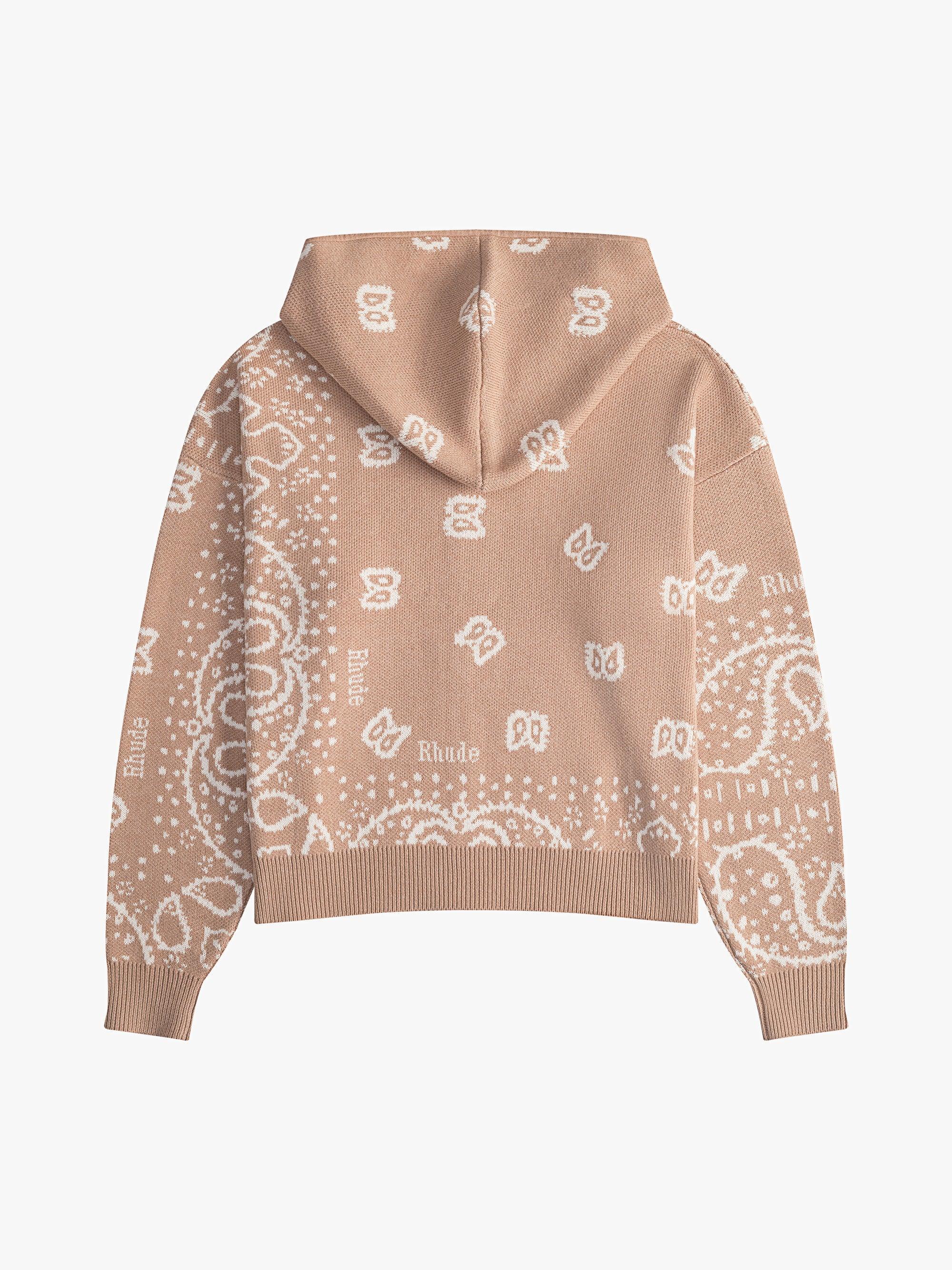 RHUDE BANDANA KNIT ZIP-UP Male Product Image