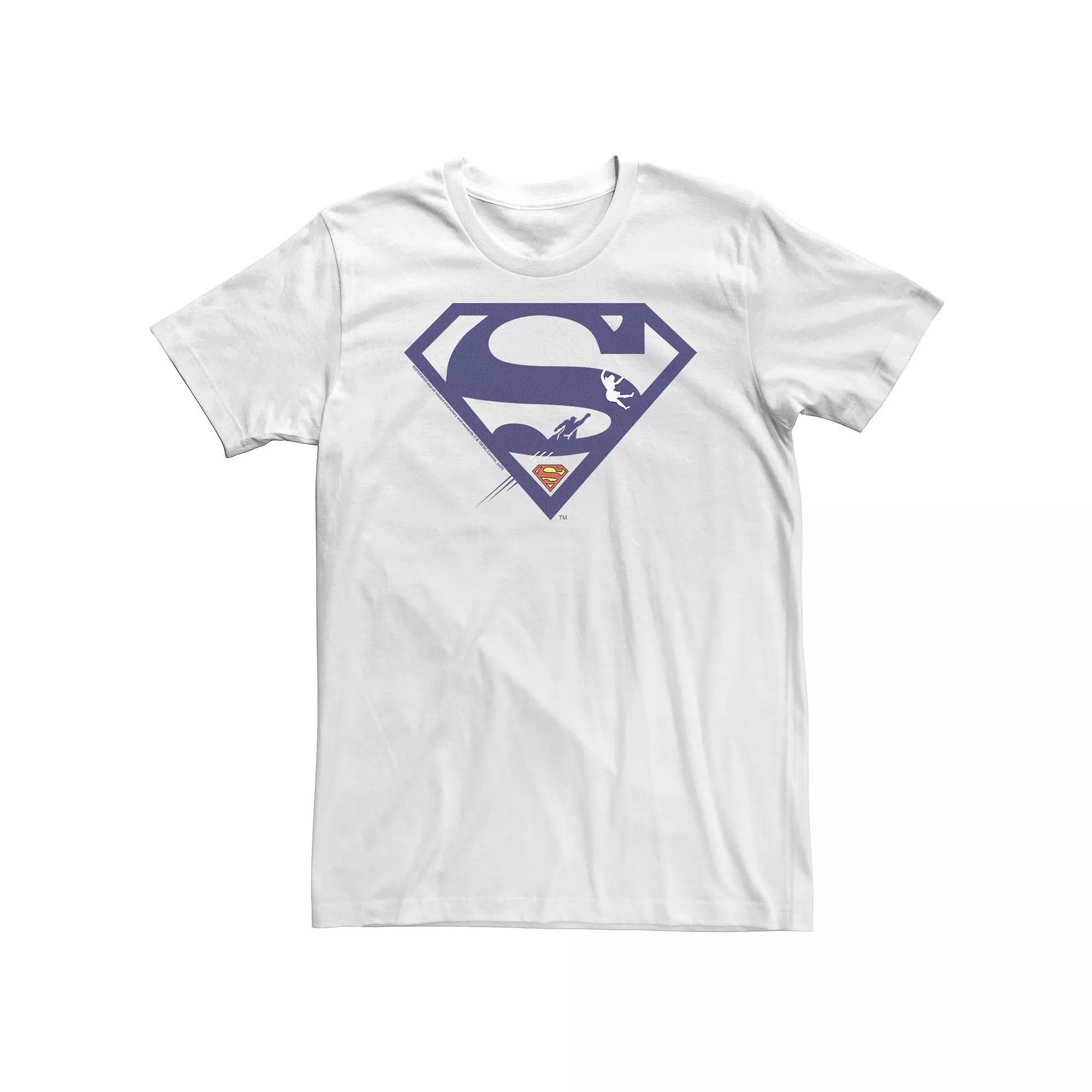 Big & Tall DC FanDome Superman Blue Silhouette Logo Tee, Men's,  Product Image