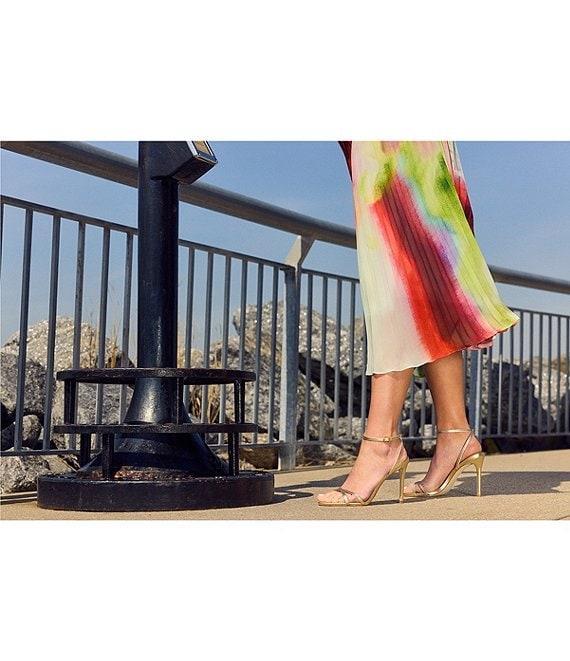 Steve Madden Cova Abstract Print Ruffle Sleeve A-Line Midi Dress Product Image