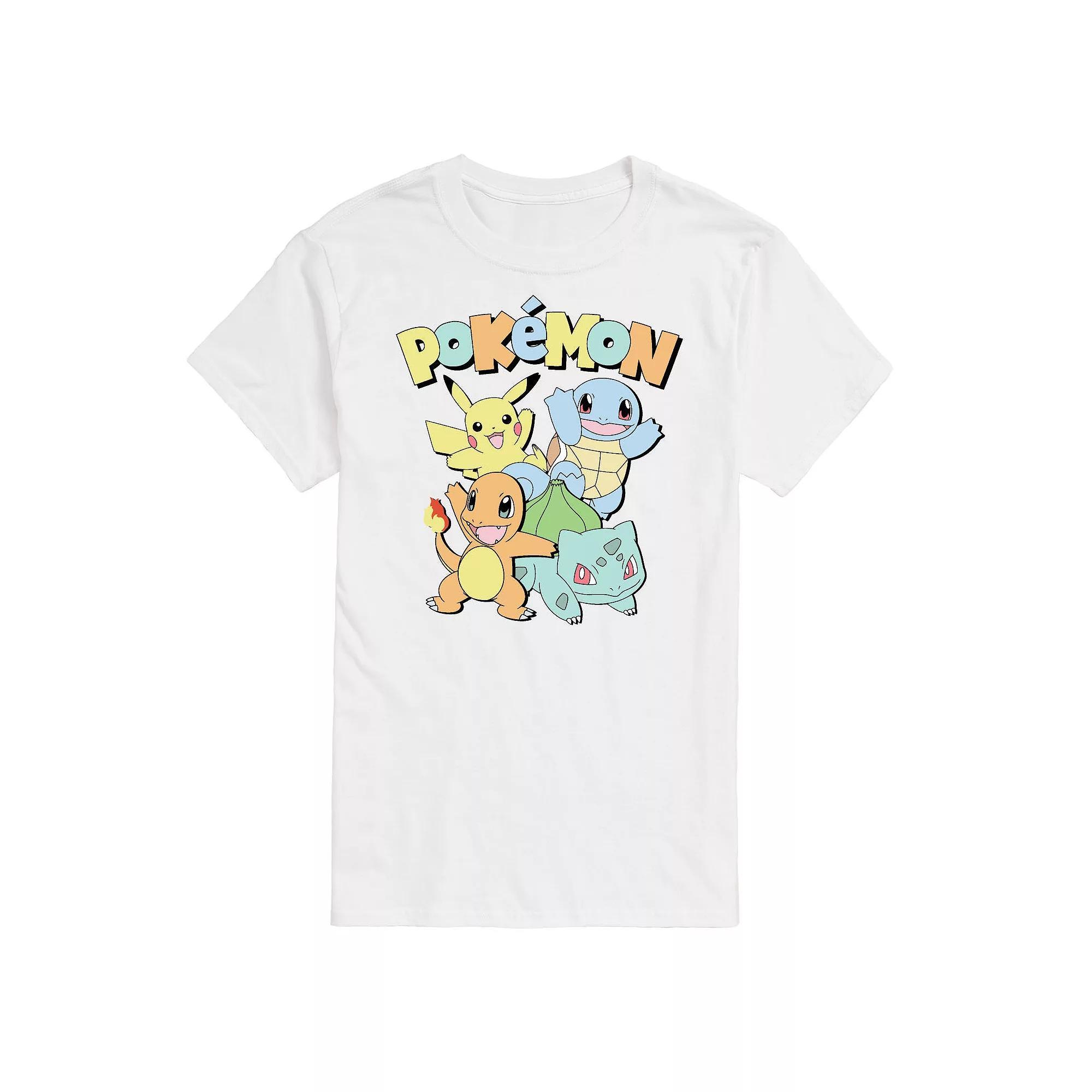 Men's Pokemon Muted Tee, Size: Small, White Product Image