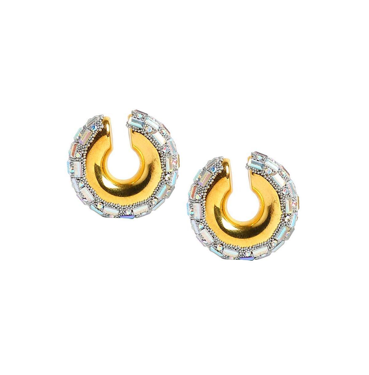 Sohi Womens The Mirror Cuff Earrings Product Image