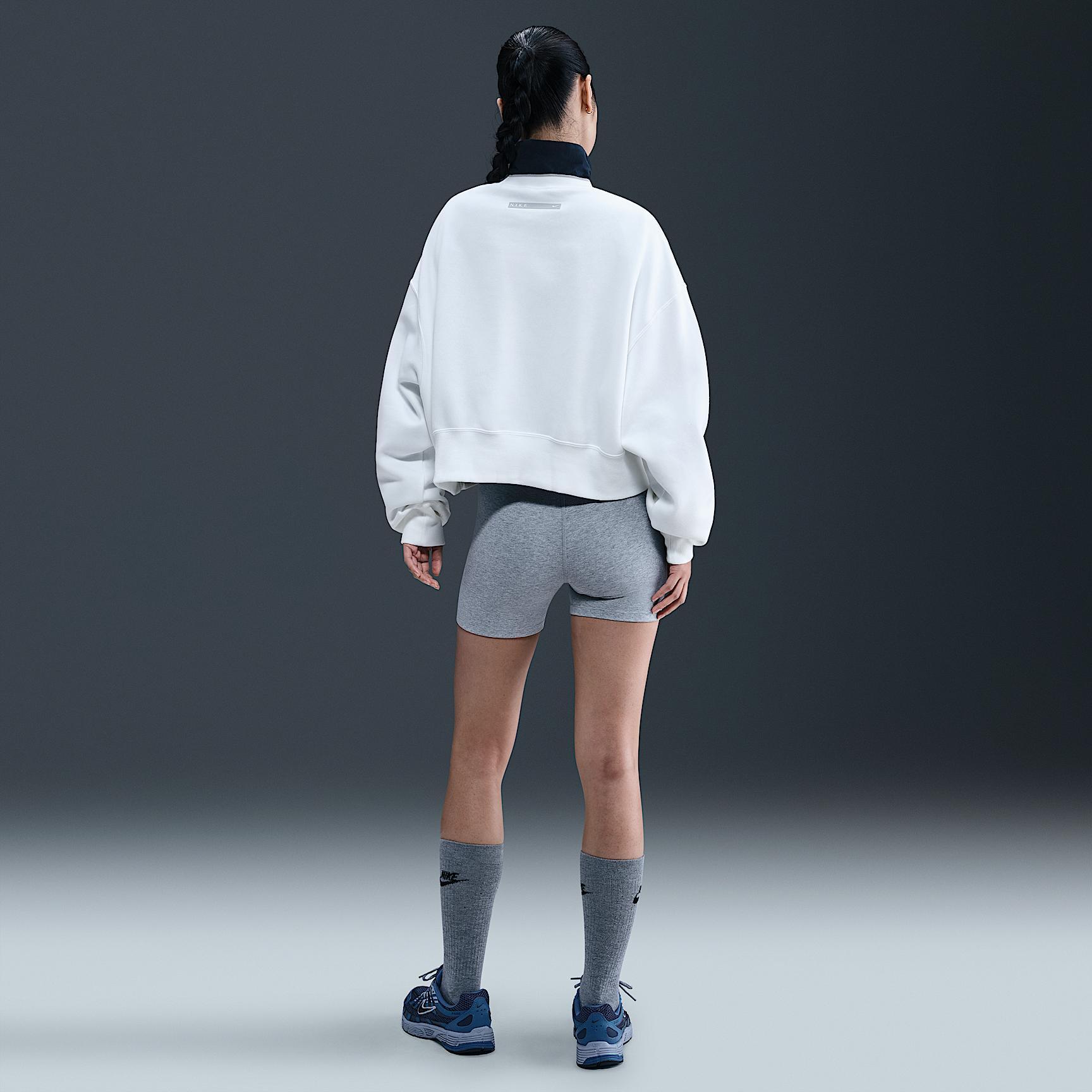 Womens Nike Sportswear Phoenix Fleece Oversized Crew-Neck Sweatshirt | IH4056-100 Product Image