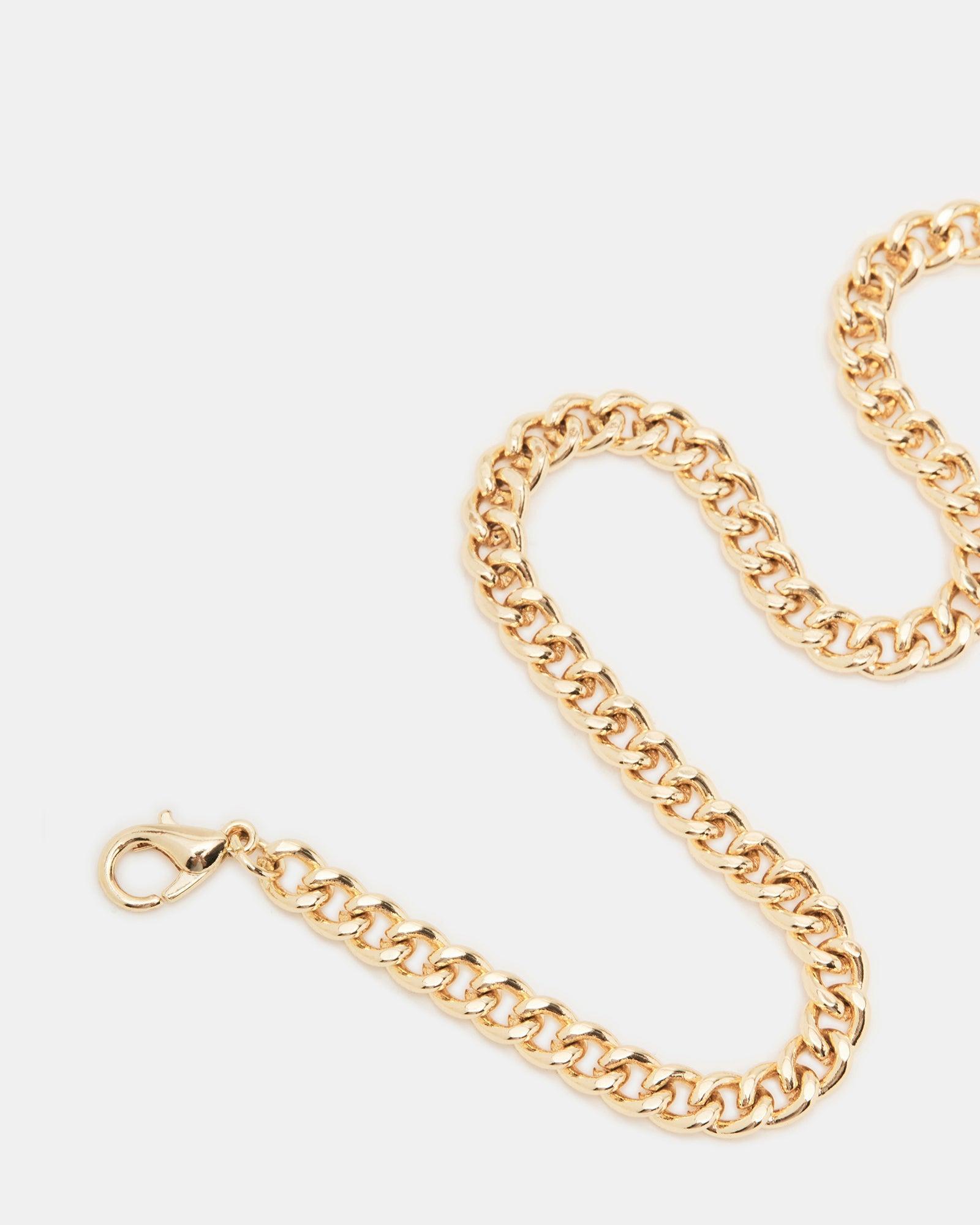 CURB CHAIN ANKLET GOLD Female Product Image