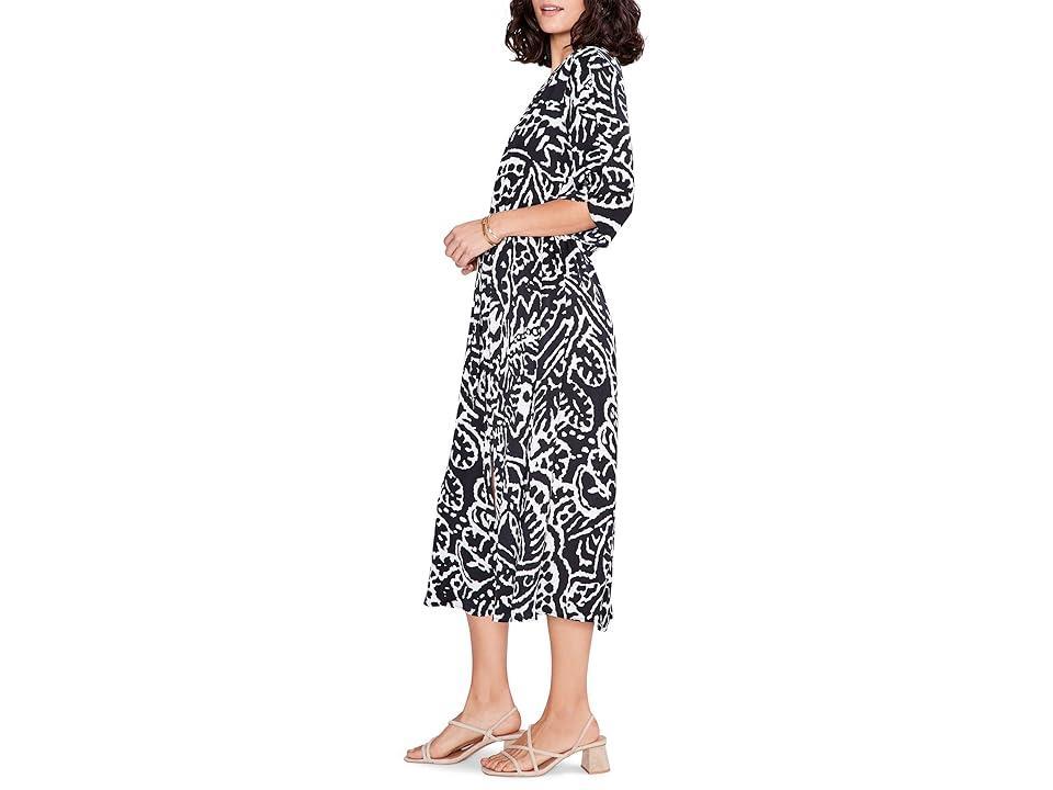 NIC+ZOE Onyx Stamp Dress Multi) Women's Clothing Product Image