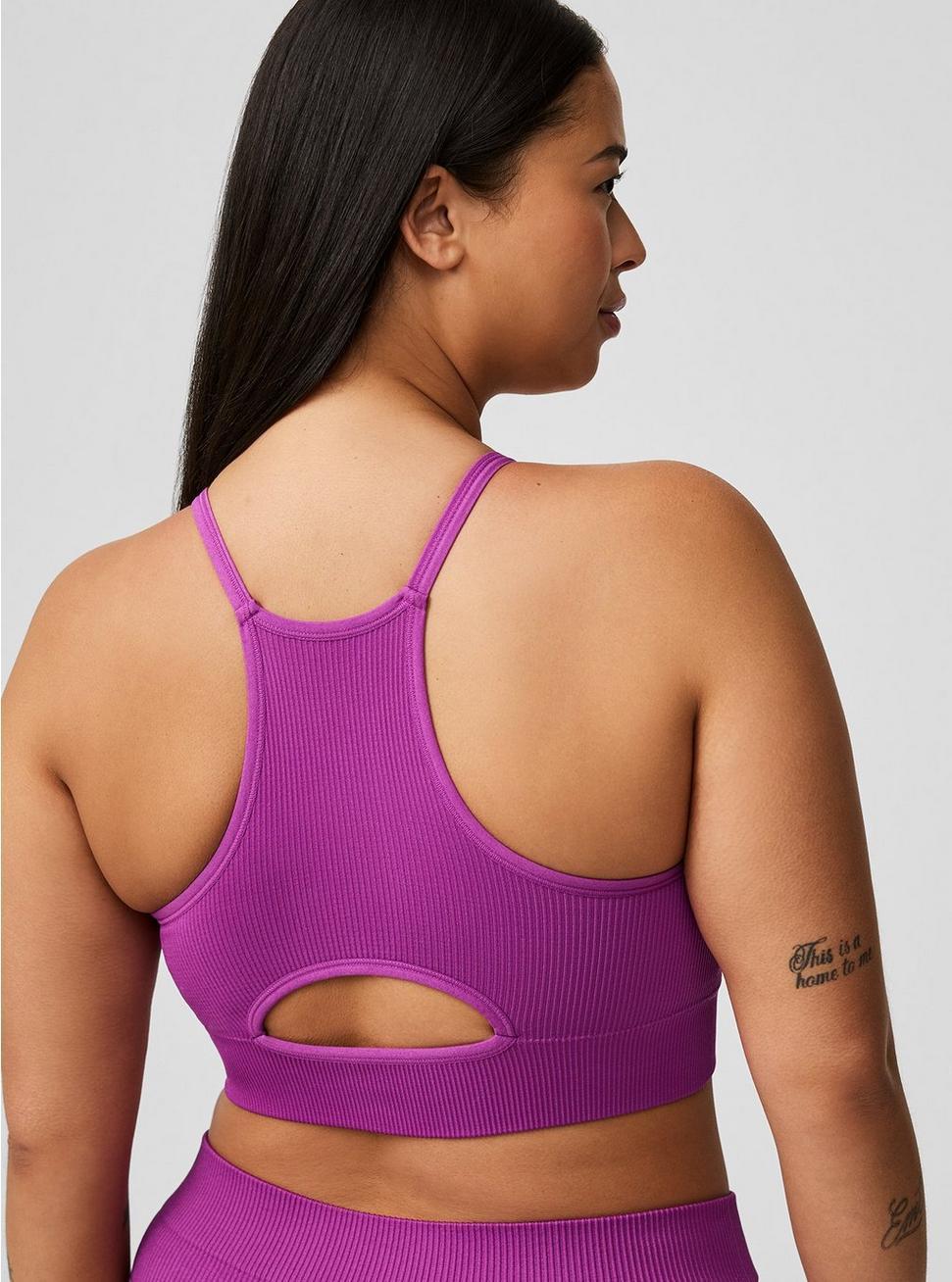 Seamless Rib High-Neck Bralette Product Image