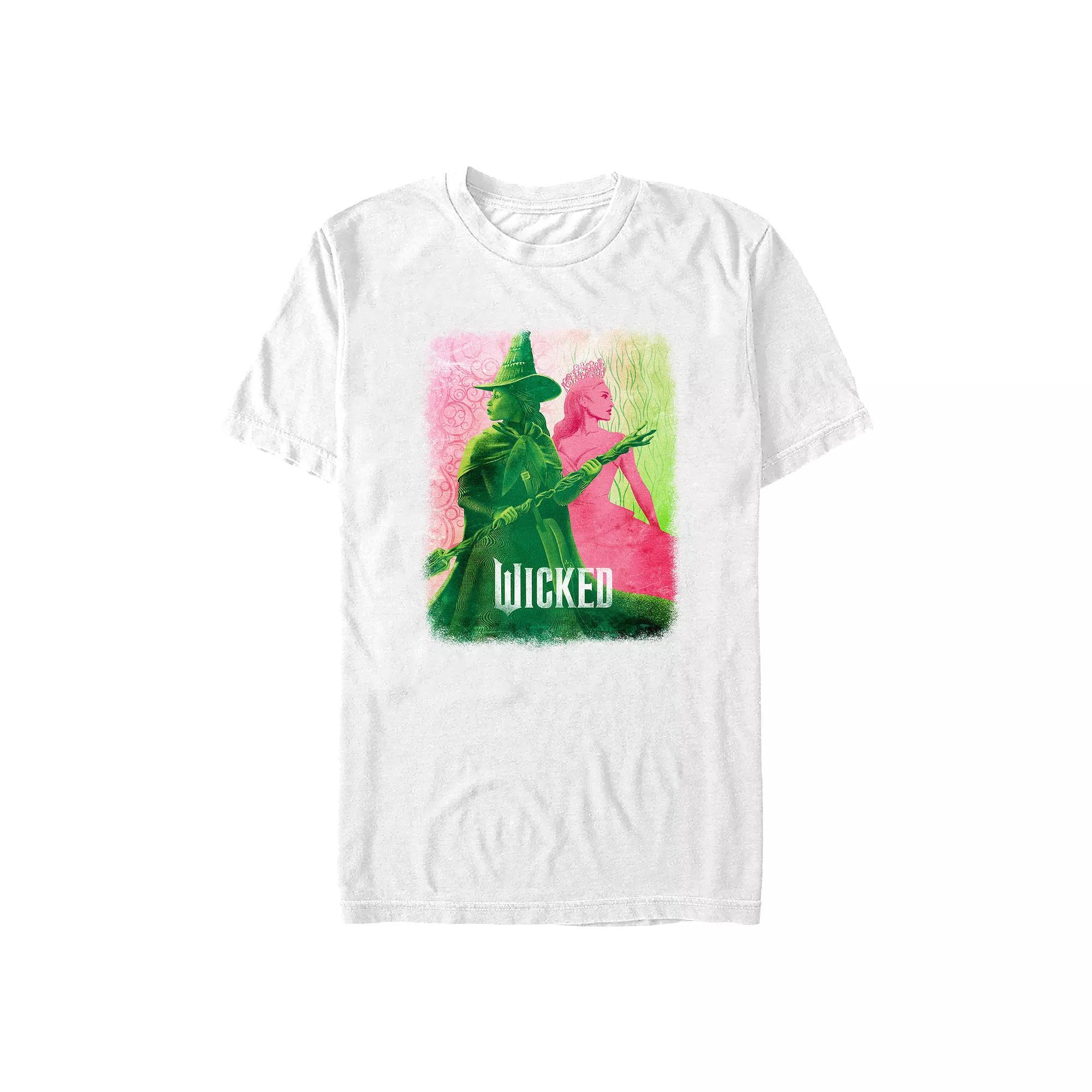 Big & Tall Wicked Pink N Green Graphic Tee, Men's, Size: XL Tall, White Product Image