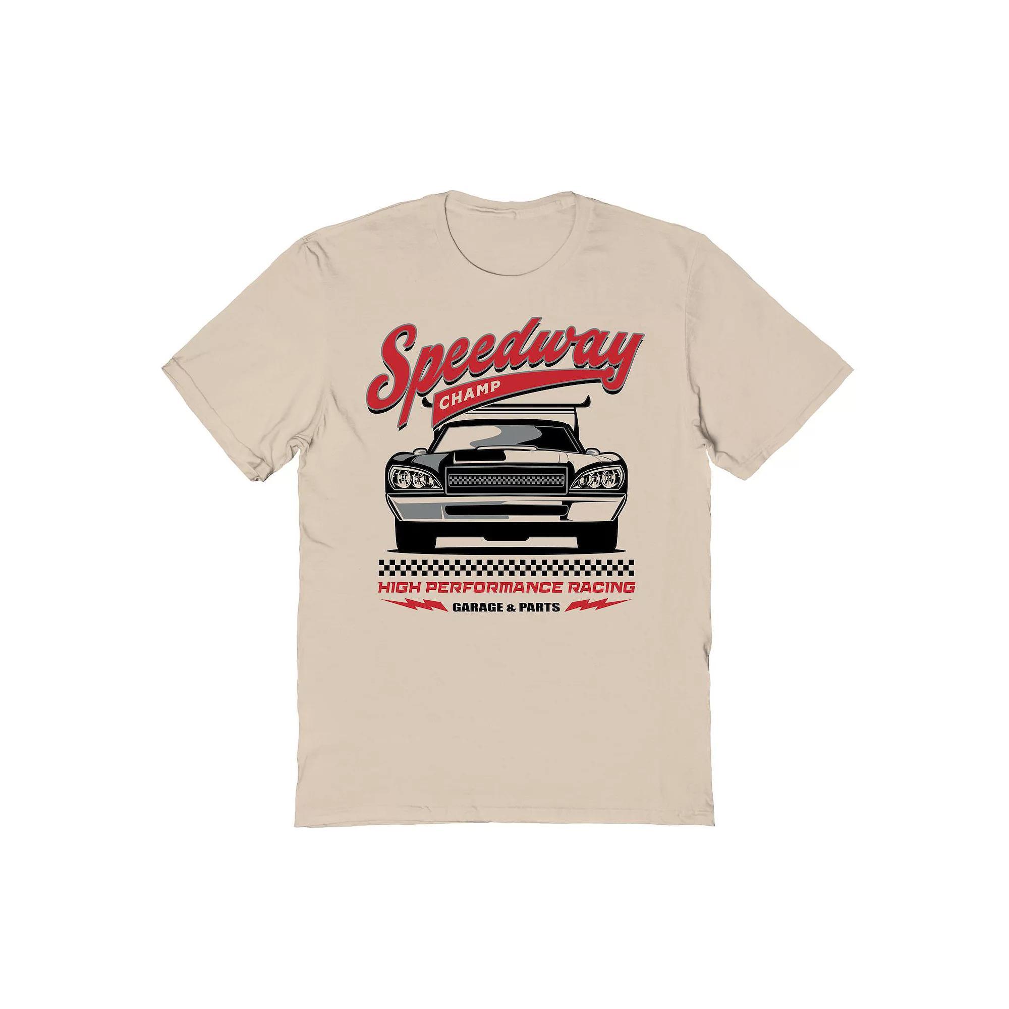 Men's Speedway Champ Graphic Tee, Size: XL, Brown Product Image