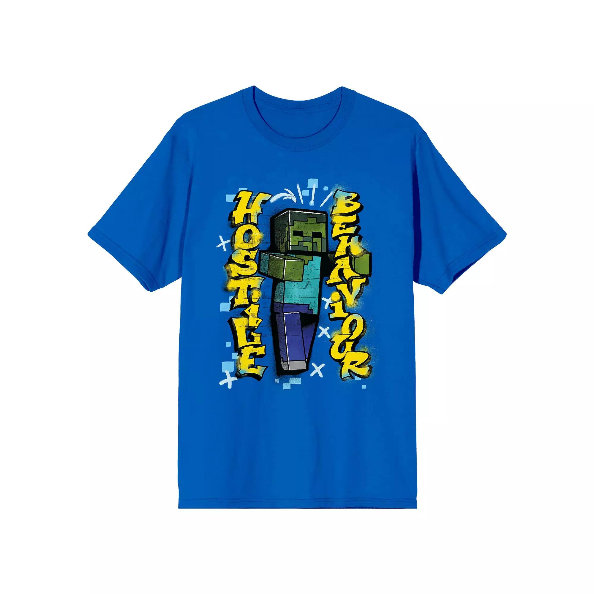 Men's Minecraft Cursed Zombie Short Sleeve Graphic Tee,  Product Image