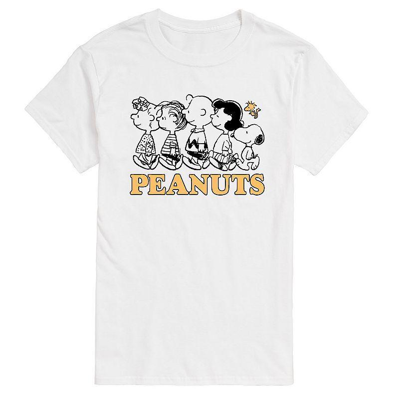 Men's Peanuts Group Outline Tee, Size: Medium, White Product Image