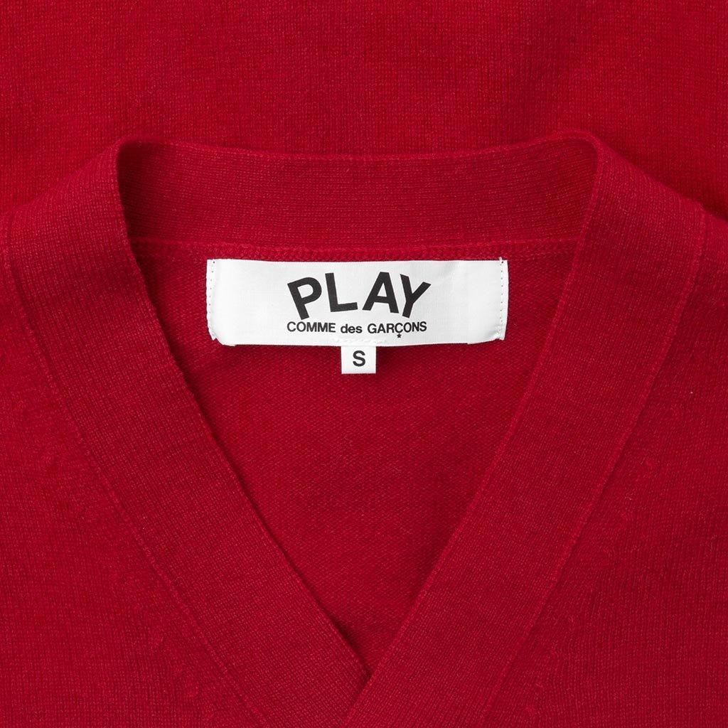 Small Heart Cardigan - Red Male Product Image