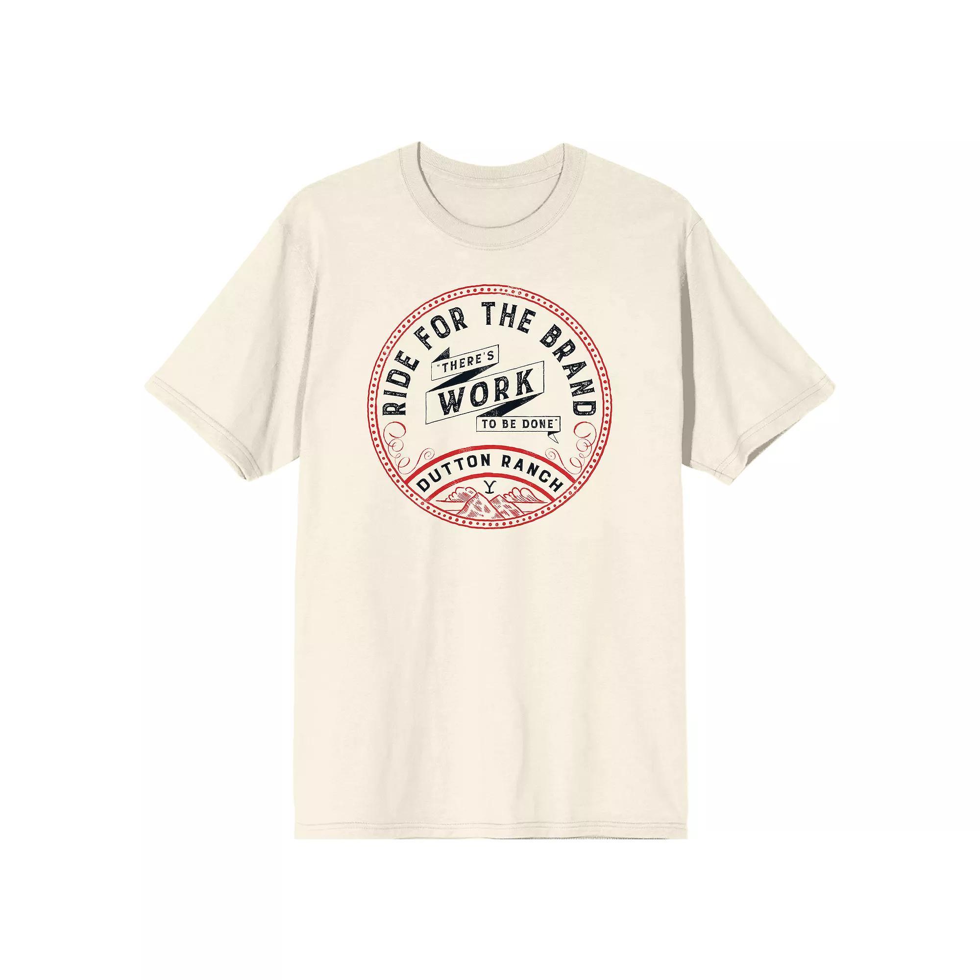 Men's Yellowstone Ride for the Brand Short Sleeve Graphic Tee, Size: XXL, White Product Image