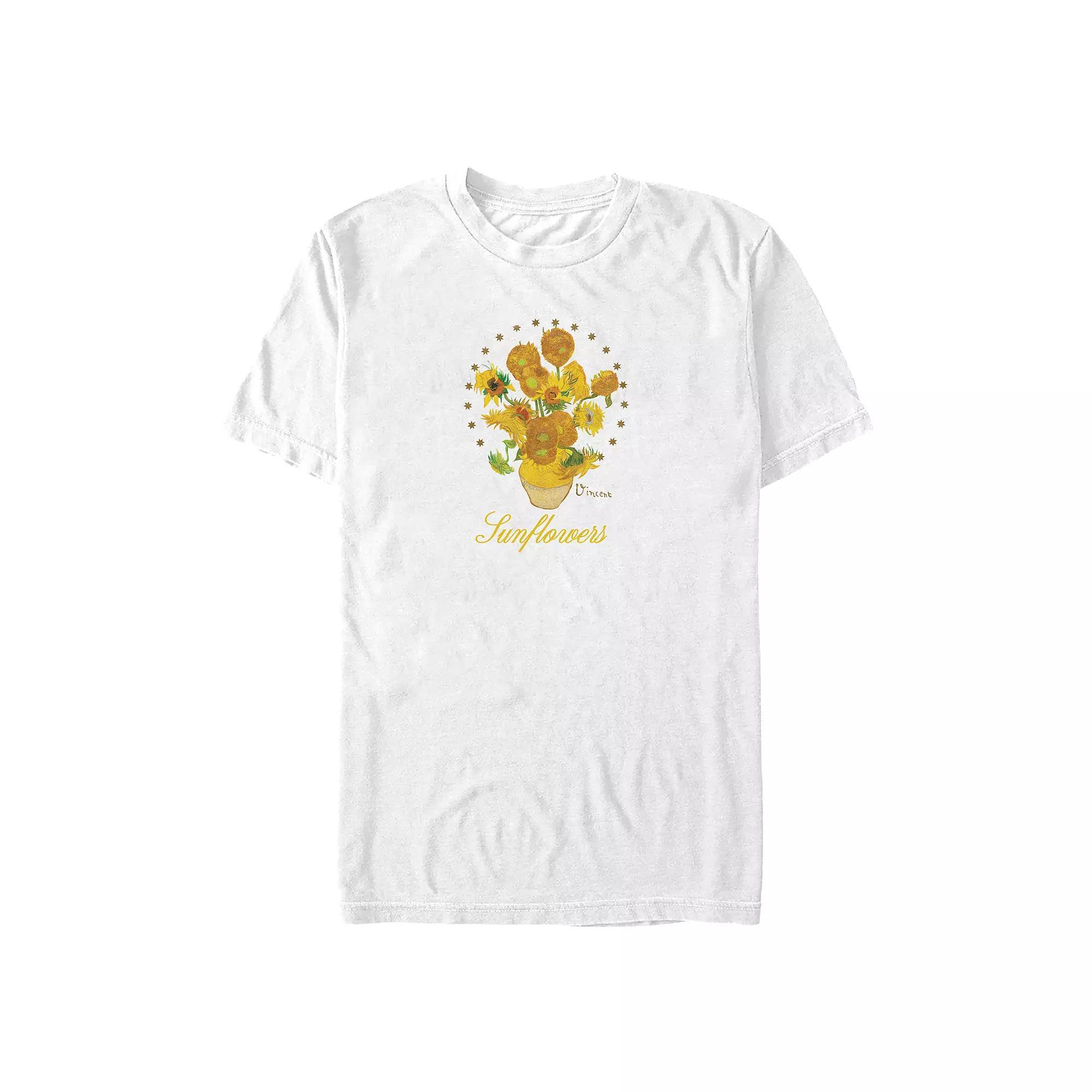 Big & Tall Vincent Van Gogh Sunflowers Poster Graphic Tee, Men's,  Product Image