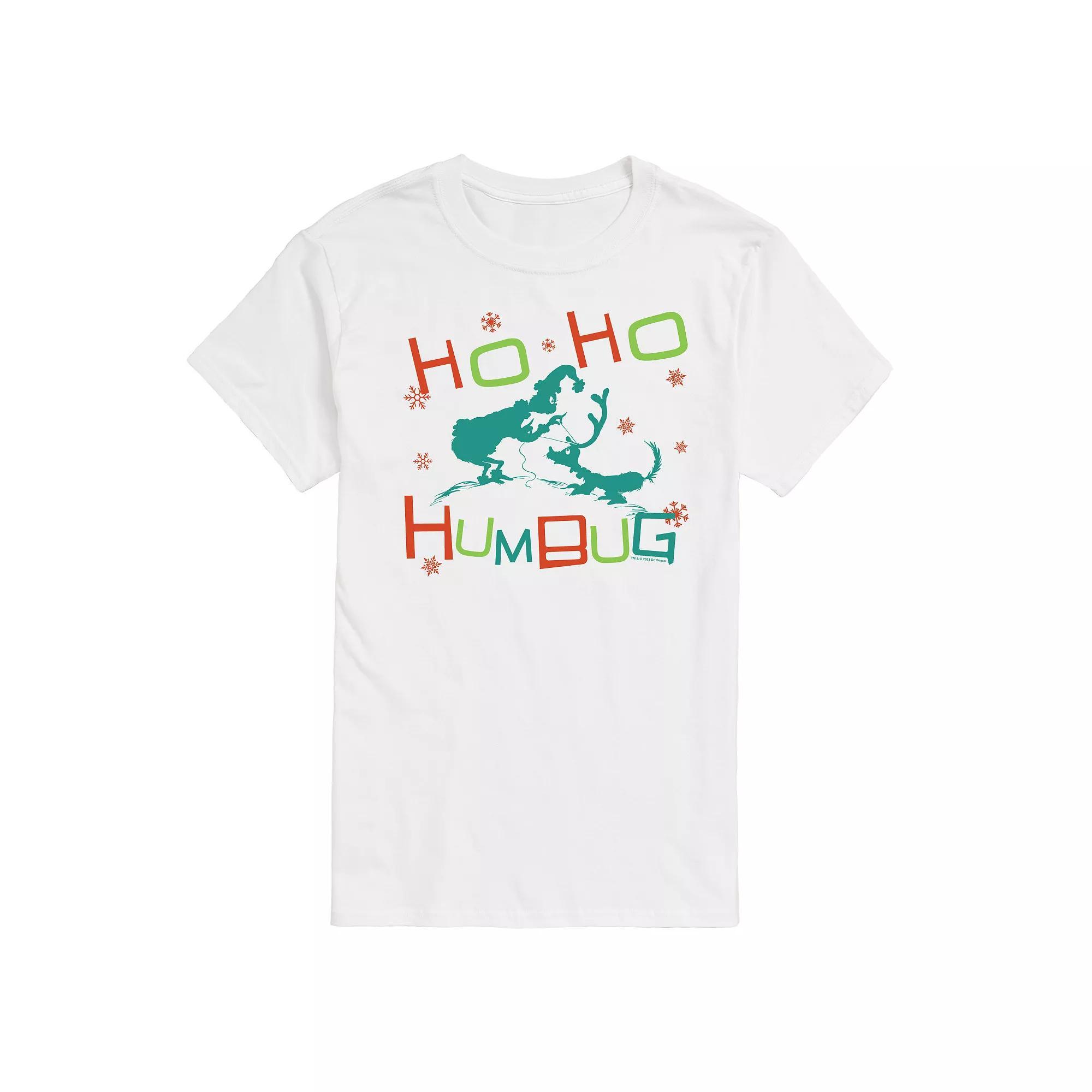 Men's Dr. Seuss The Grinch Ho Ho Humbug Graphic Tee,  Product Image