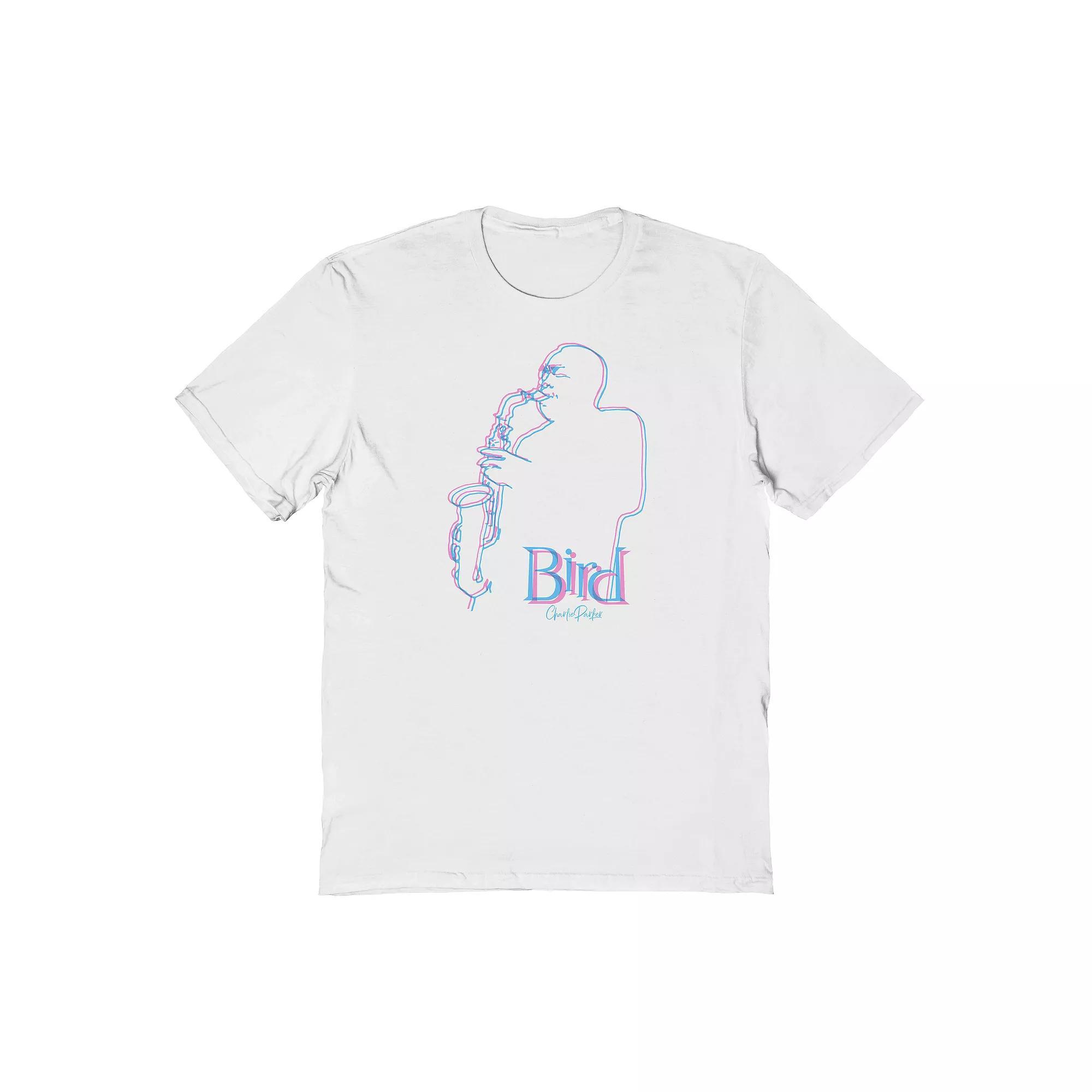 Men's Bird 3D Graphic Tee, Size: Medium, White Product Image