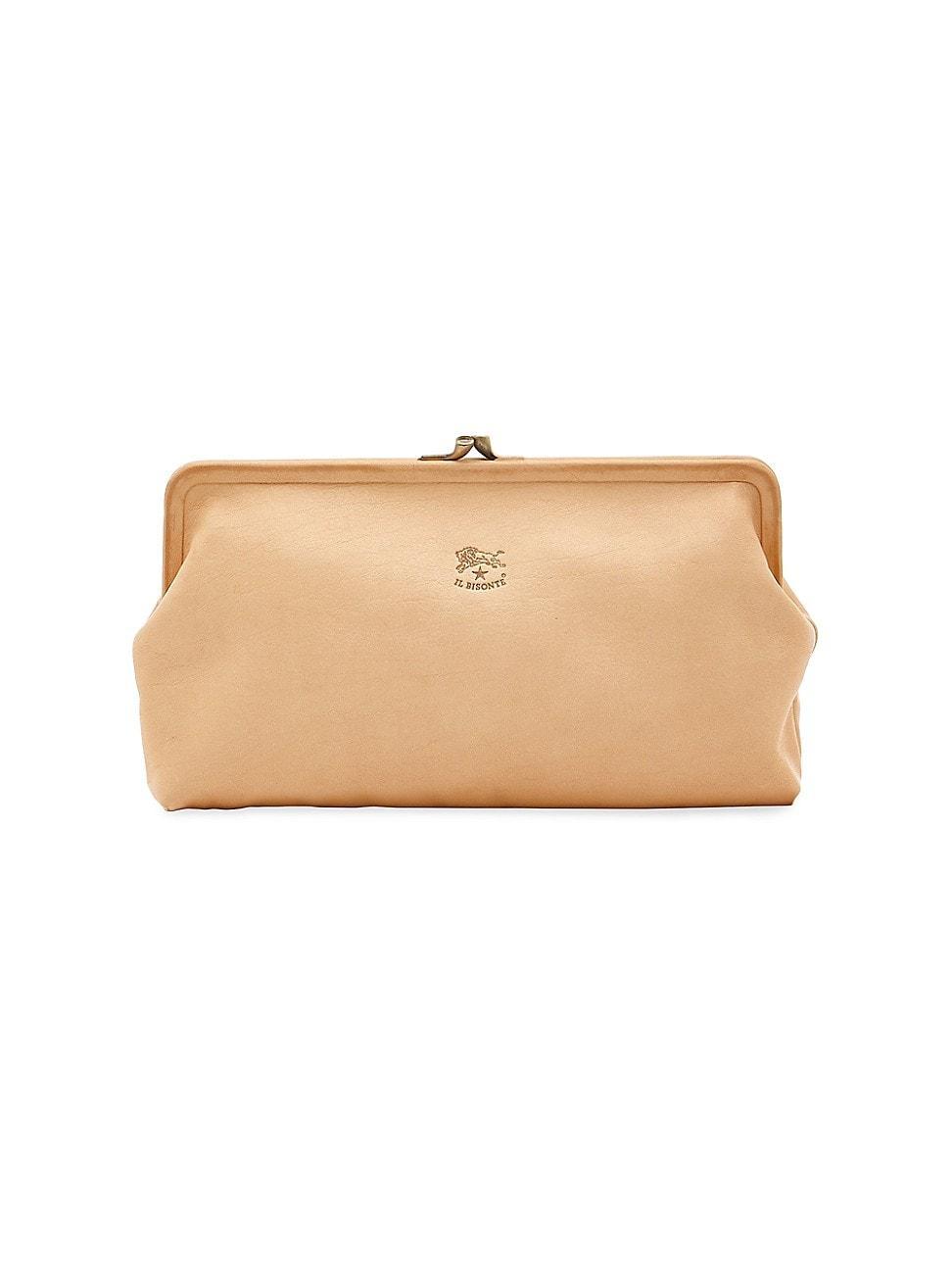 Womens Vacchetta Leather Clutch Product Image