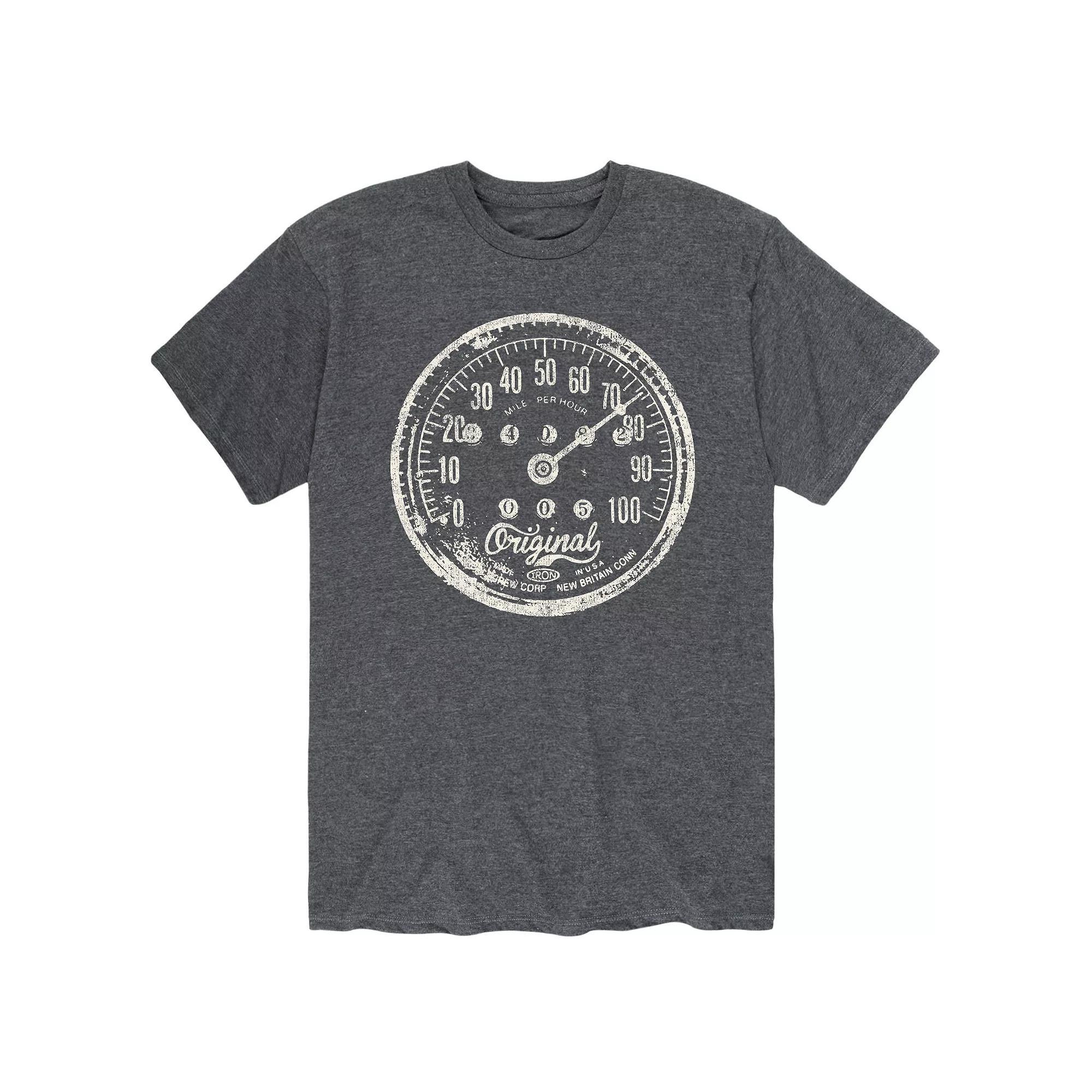Men's Vintage Motorcycle Speedometer Tee,  Product Image