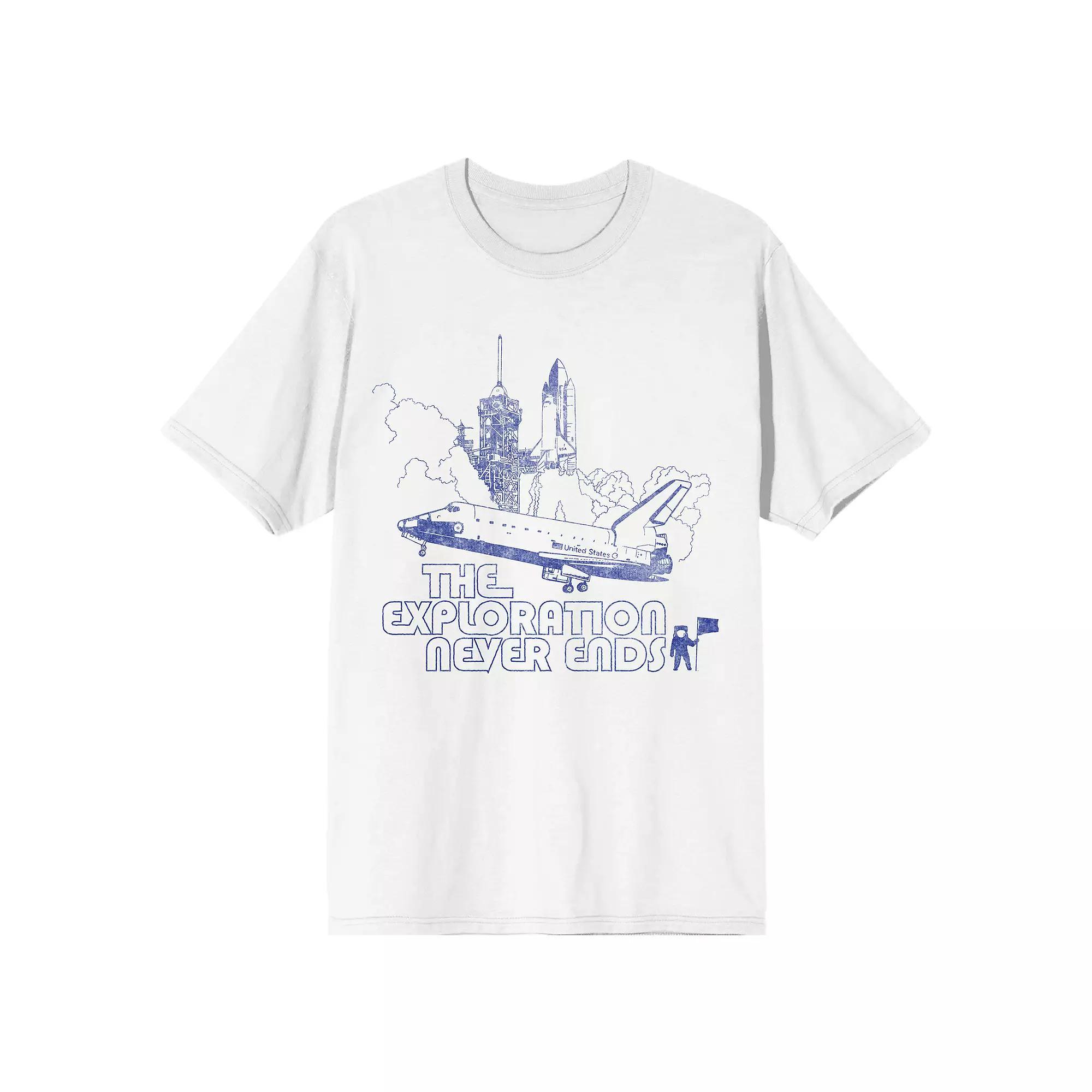 Mens NASA The Exploration Never Ends Tee Product Image