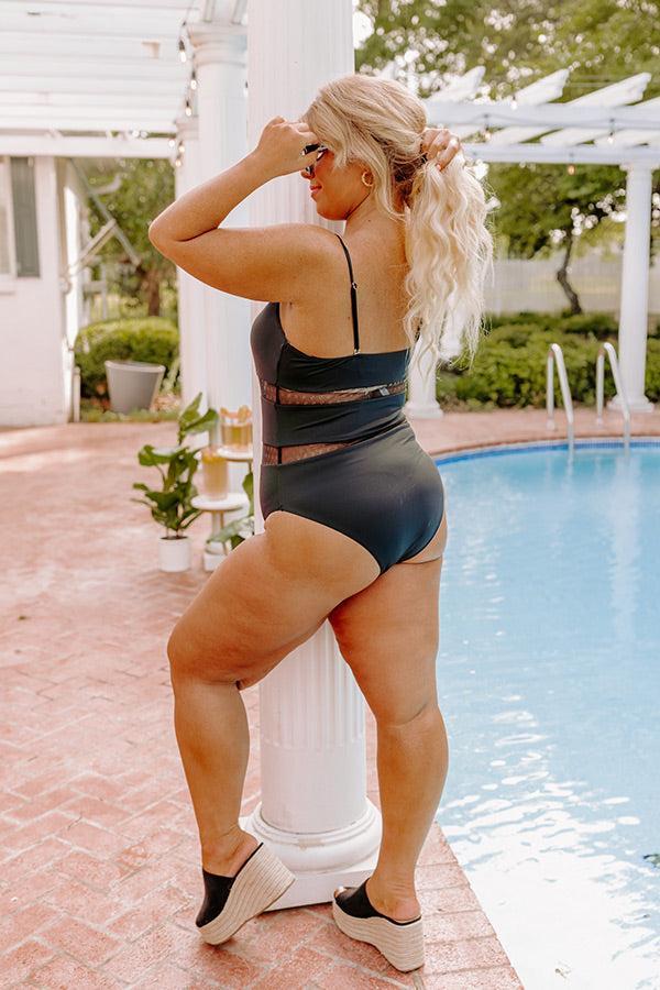 Cooler Waters Mesh One Piece Swimsuit Curves Product Image