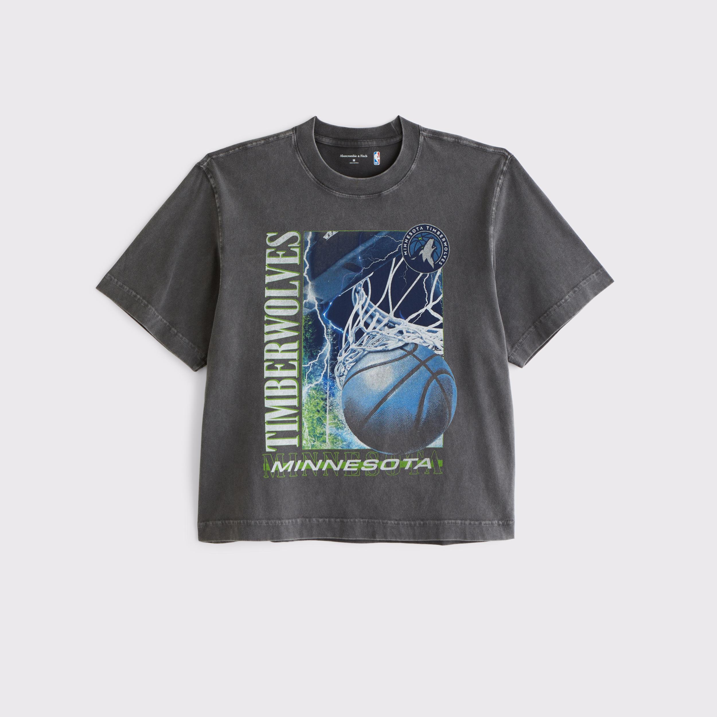 Cropped Minnesota Timberwolves Graphic Tee Product Image