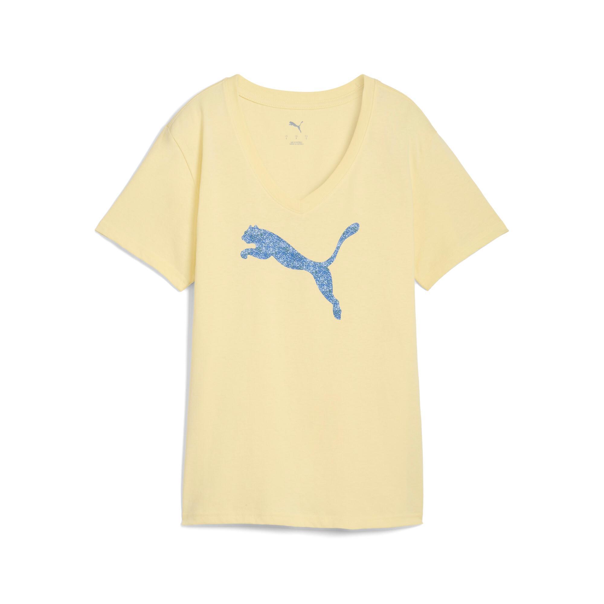 PUMA Graphic Pebble V-Neck T-Shirt Women Product Image
