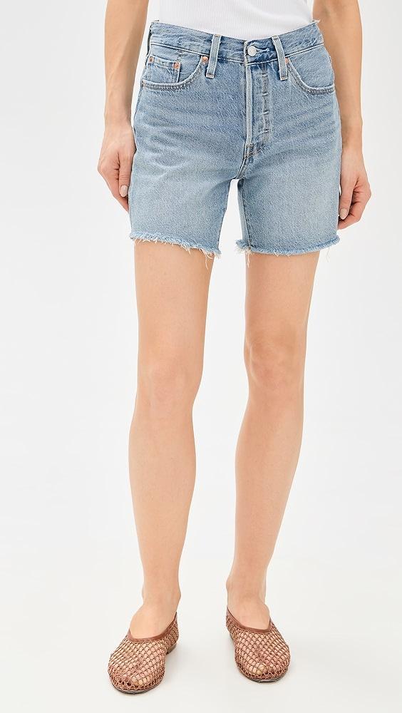 Levi's 501 Mid Thigh Shorts Lightweight | Shopbop Product Image