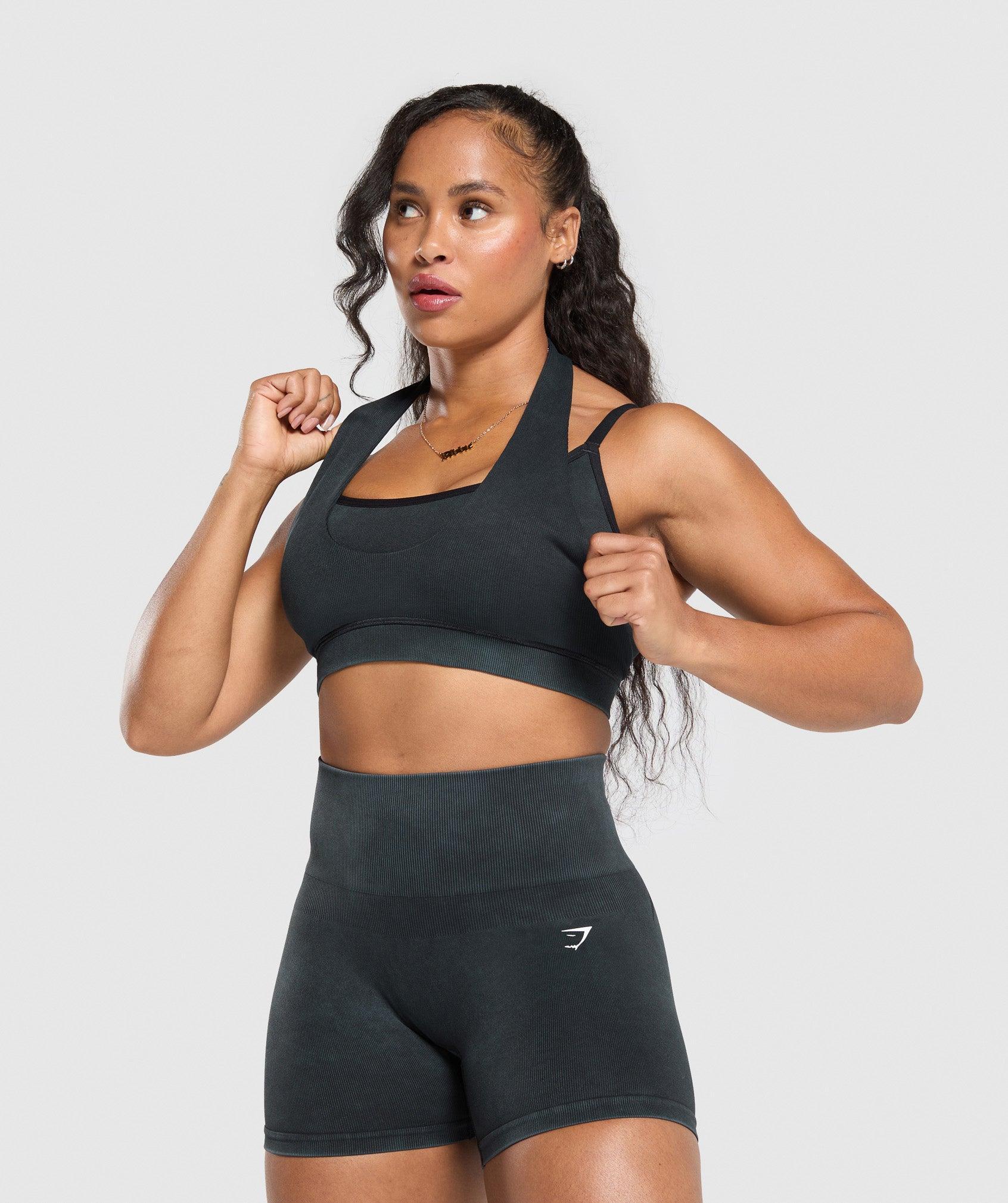 Gymshark Gains Seamless Bralette - Black Female Product Image