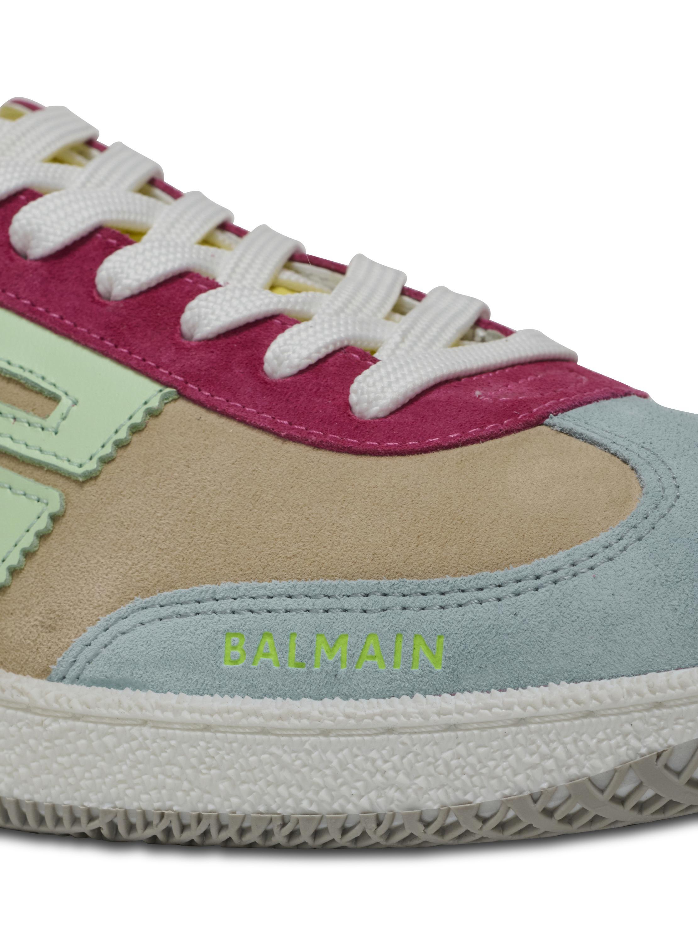 Balmain Swan sneakers in calfskin and suede Product Image